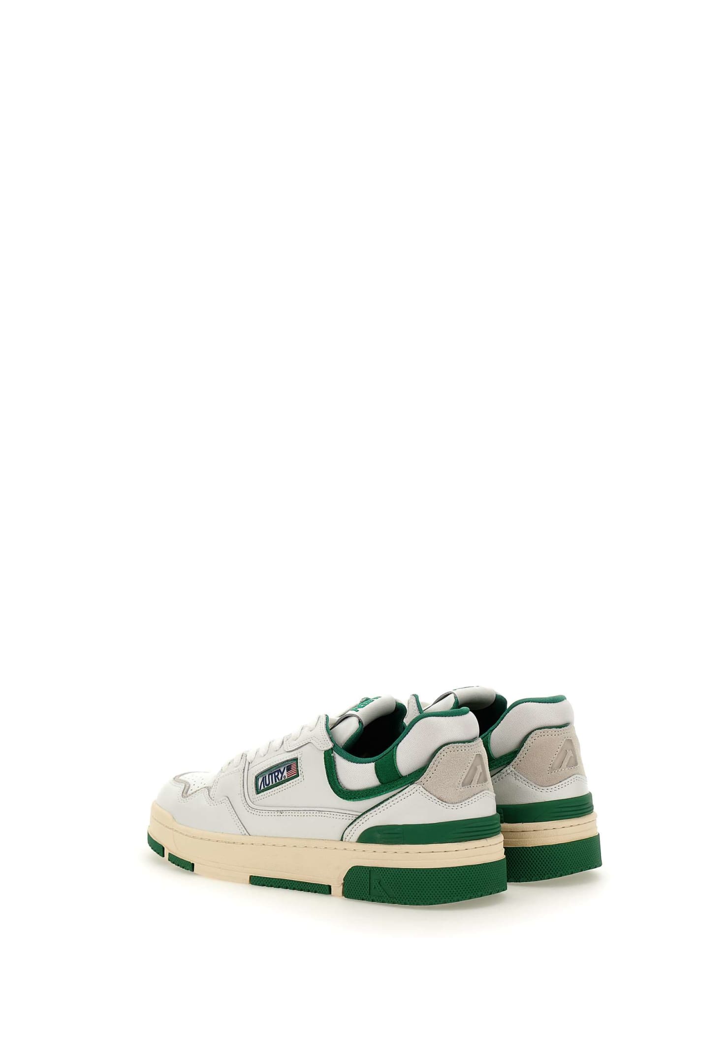 Shop Autry Mm09 Cowhide Sneakers In Green