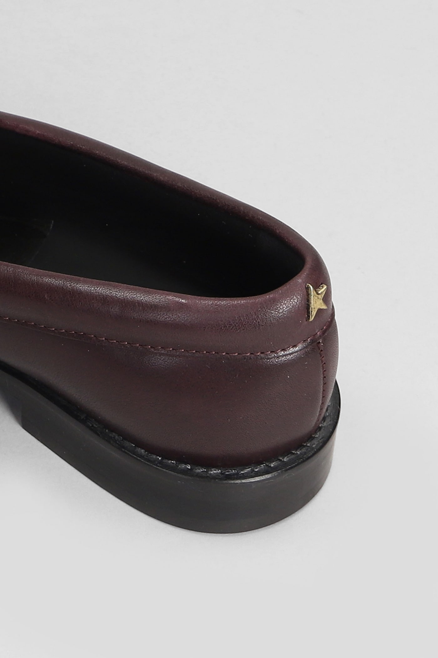 Shop Golden Goose Jerry Loafers In Bordeaux Leather