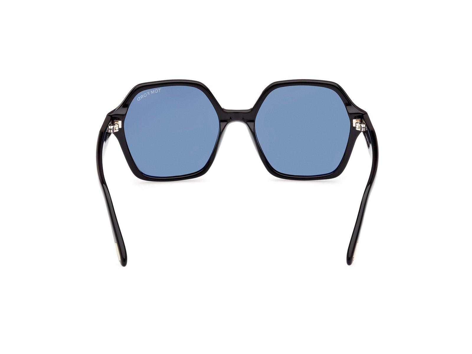 Shop Tom Ford Geometric Frame Sunglasses In 01a