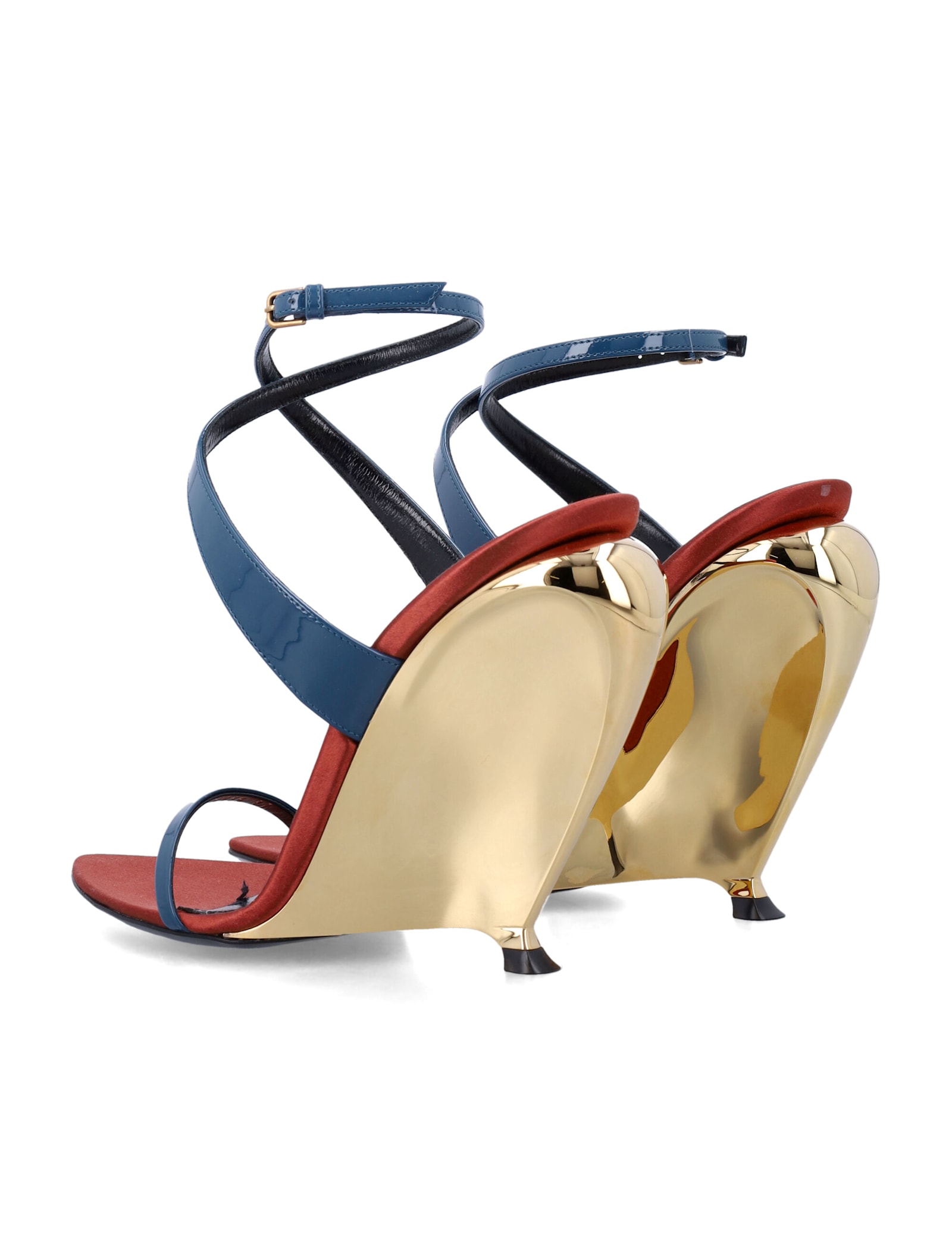 Saint Laurent Tallulah Wedges In Multi