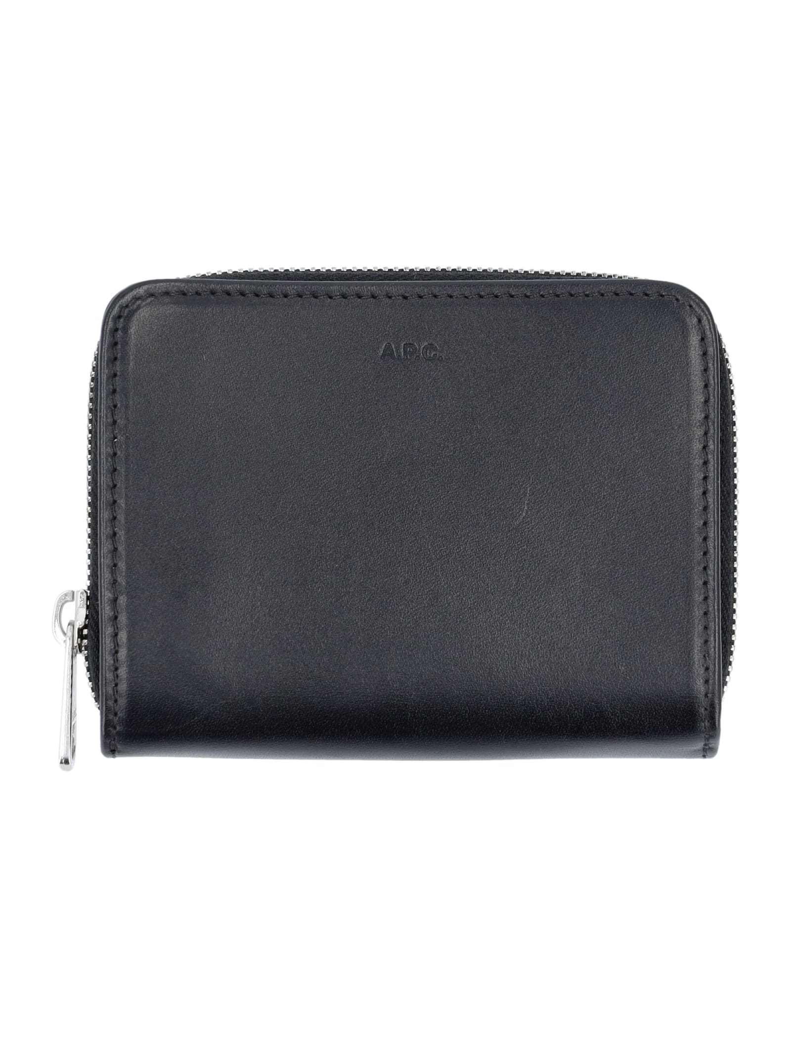 Apc Emmanuel Compact Wallet In Black