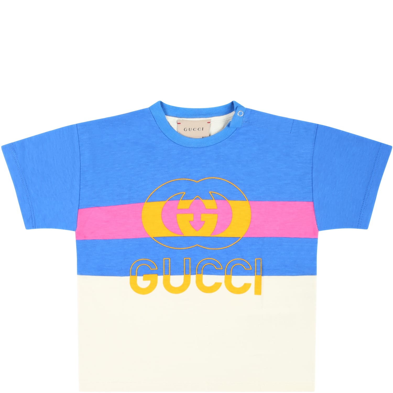 Gucci Multicolor T-shirt For Baby Boy With Gg