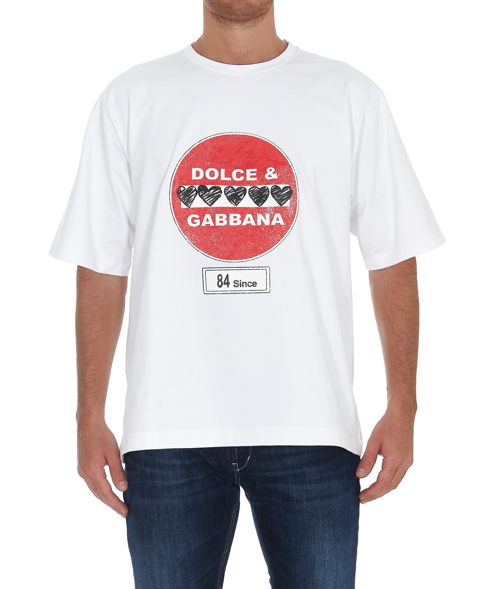Dolce & Gabbana Road-sign Print T-shirt