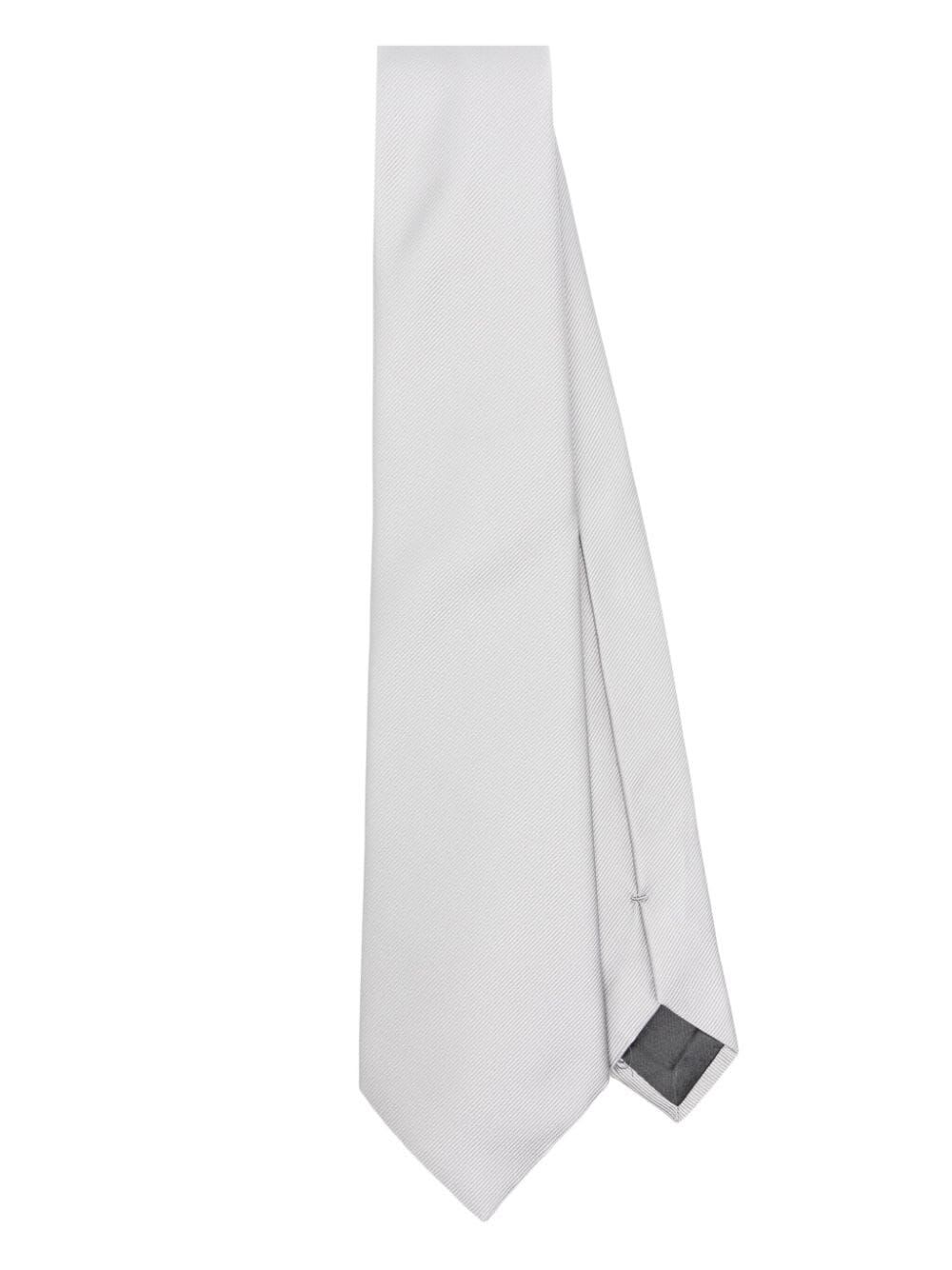 Shop Giorgio Armani Tie In Silver