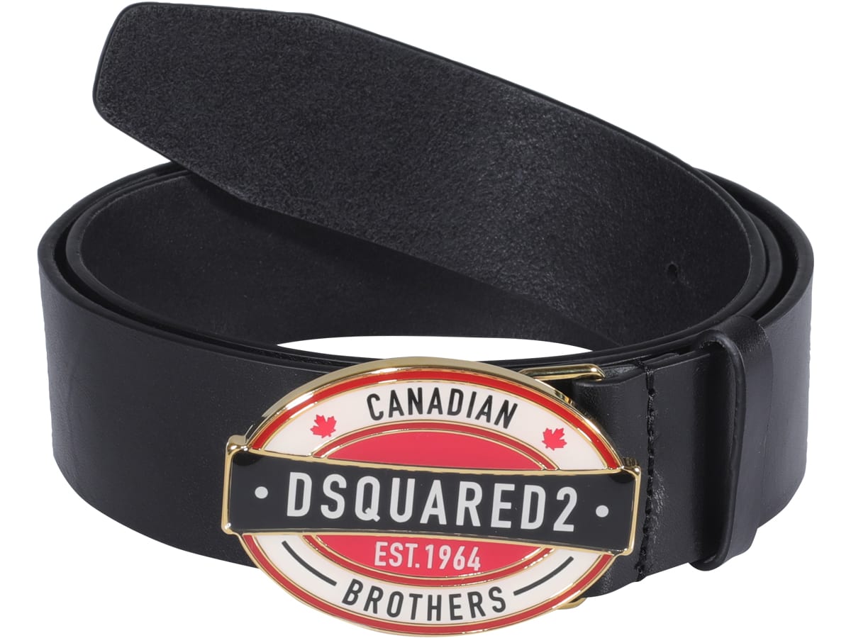 Dsquared2 D2 Canadian Brothers Plaque Belt