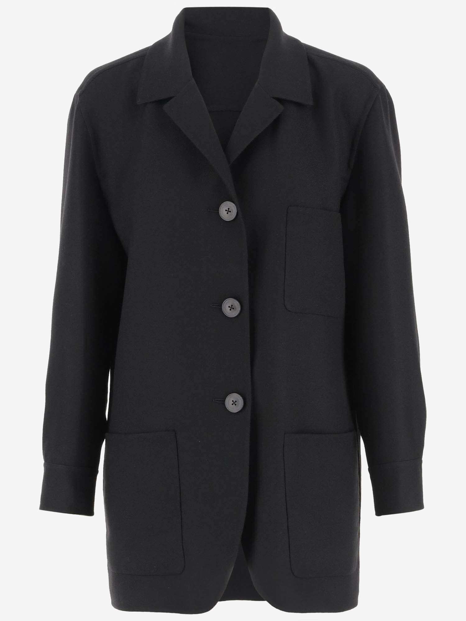 Single-breasted Wool Coat