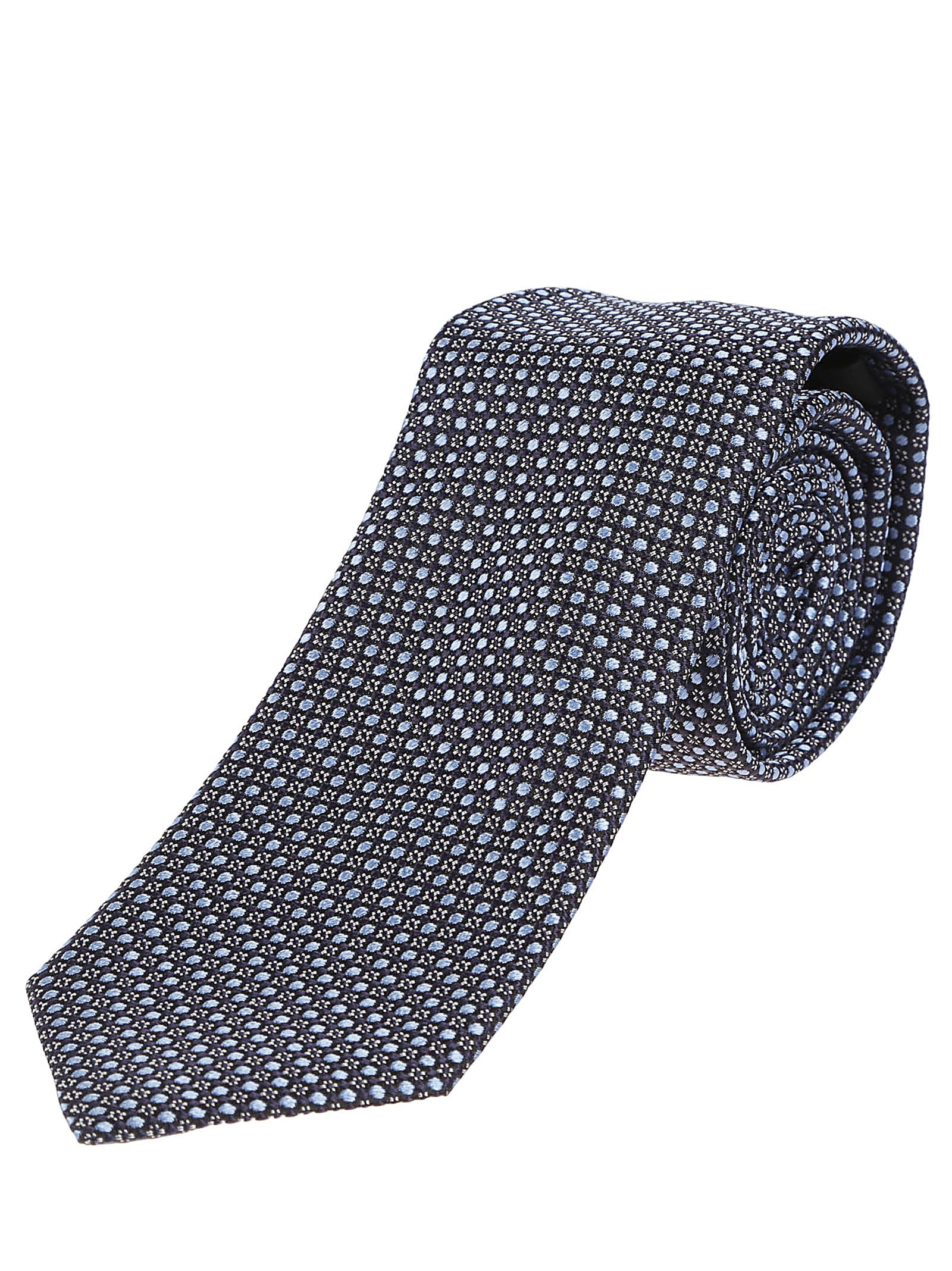 Shop Zegna Lux Tailoring Tie In Blu Navy