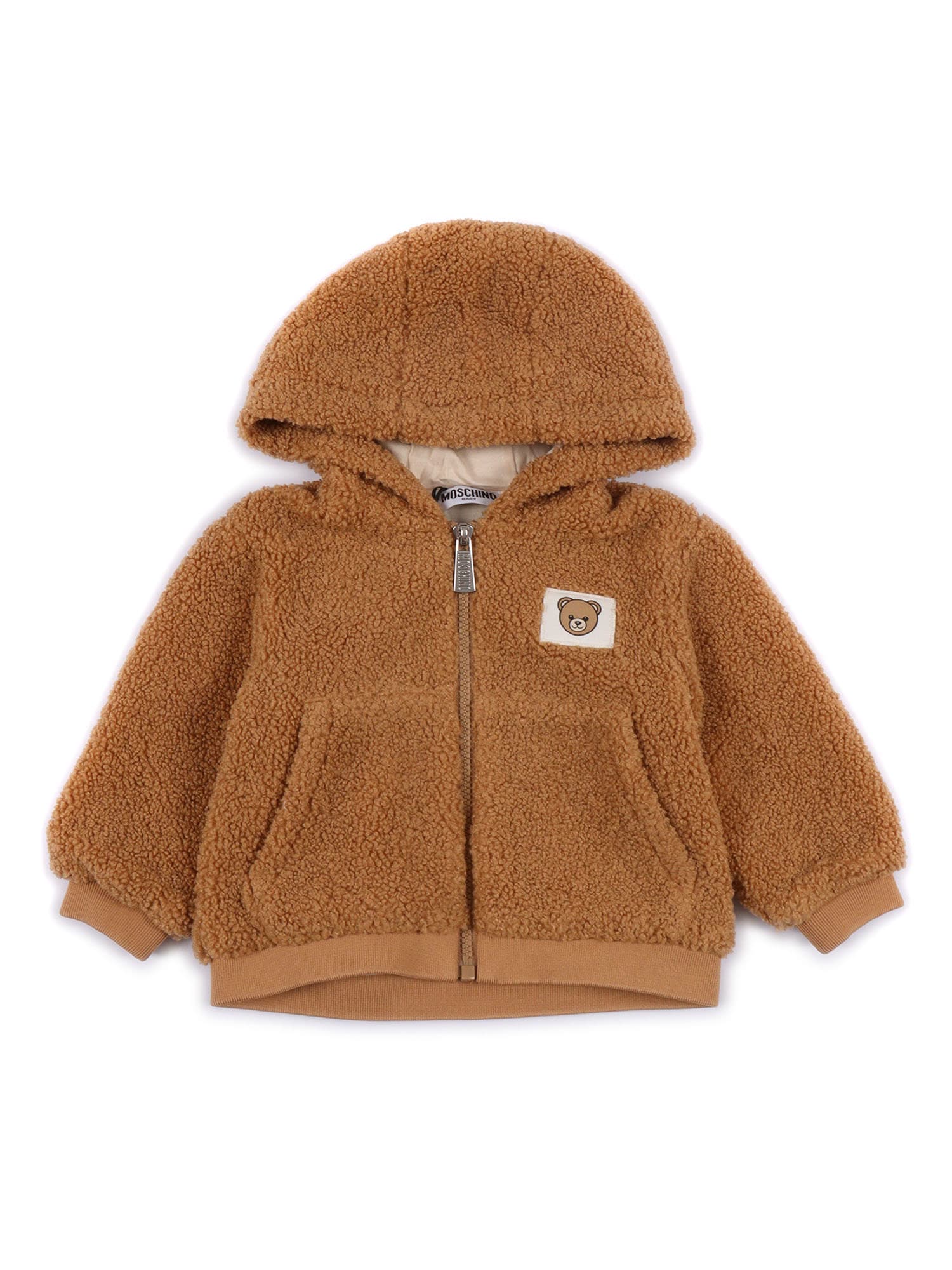 Moschino Padded Jacket In Brown