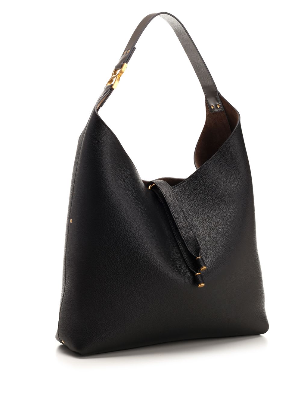 Shop Chloé Marcie Hobo Bag In Black