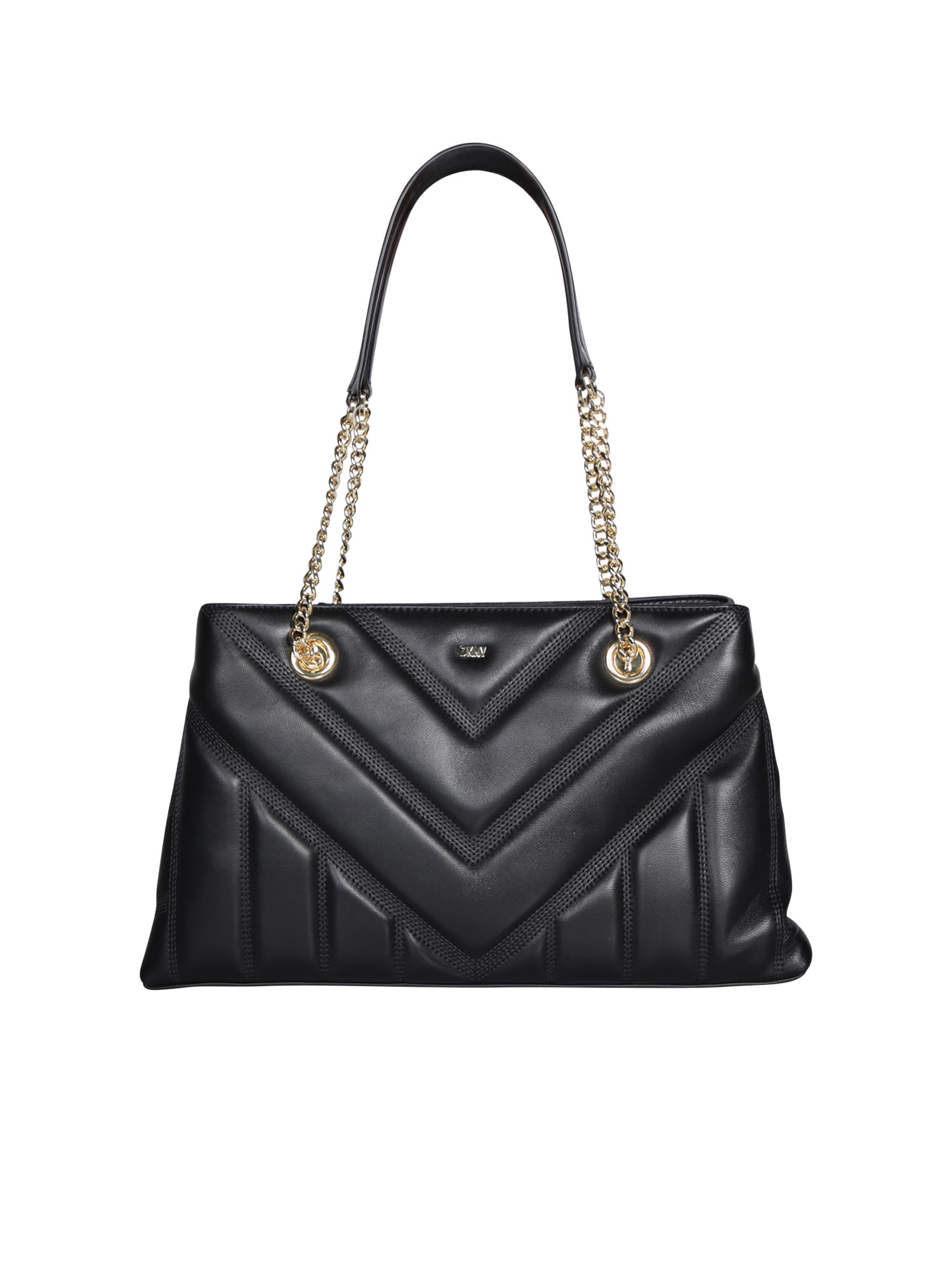 Dkny Chevron-Quilted Leather Tote Bag