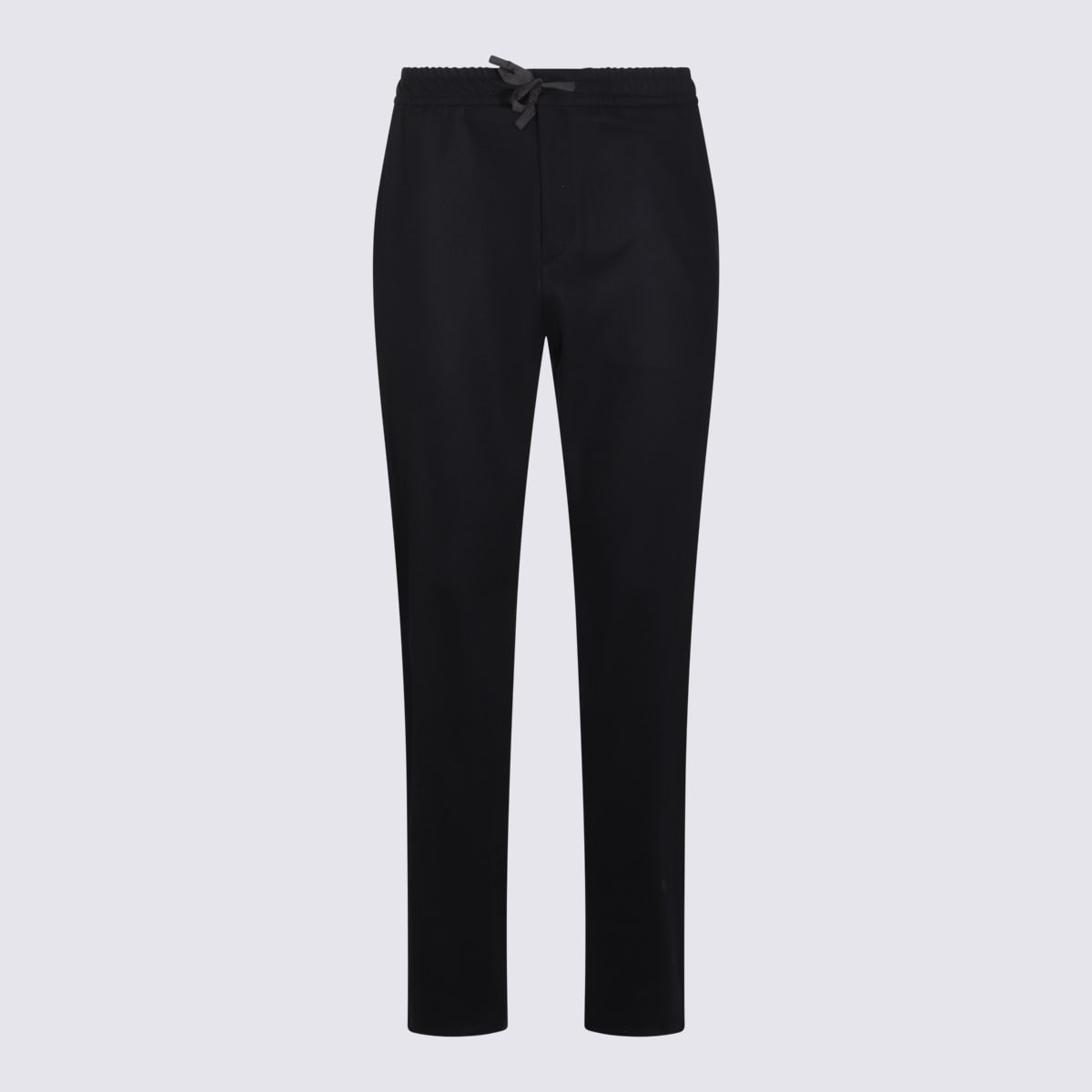 Shop Canali Black Wool Pants