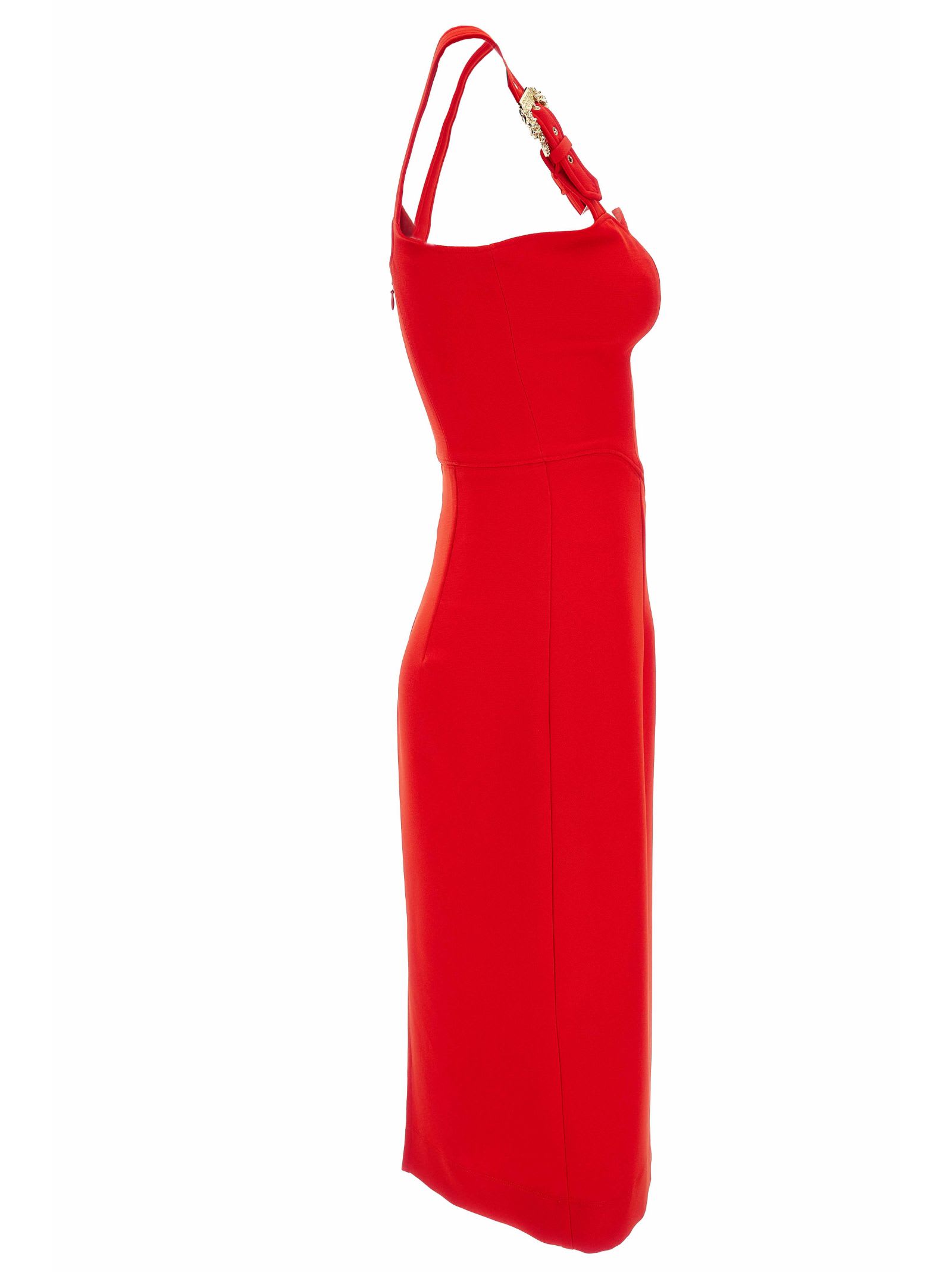 Shop Versace Jeans Couture Dress In Red