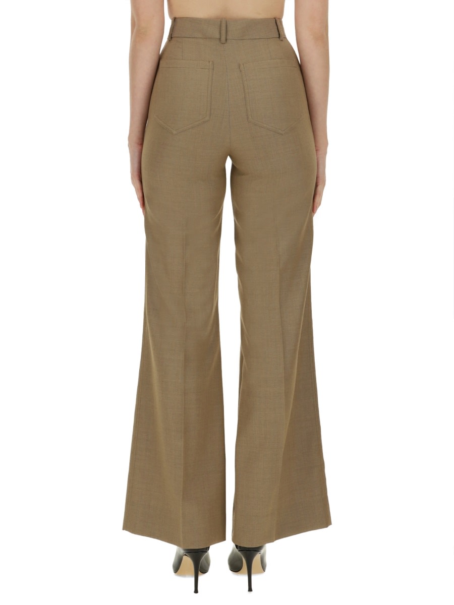 Shop Victoria Beckham Pants Alina In Beige