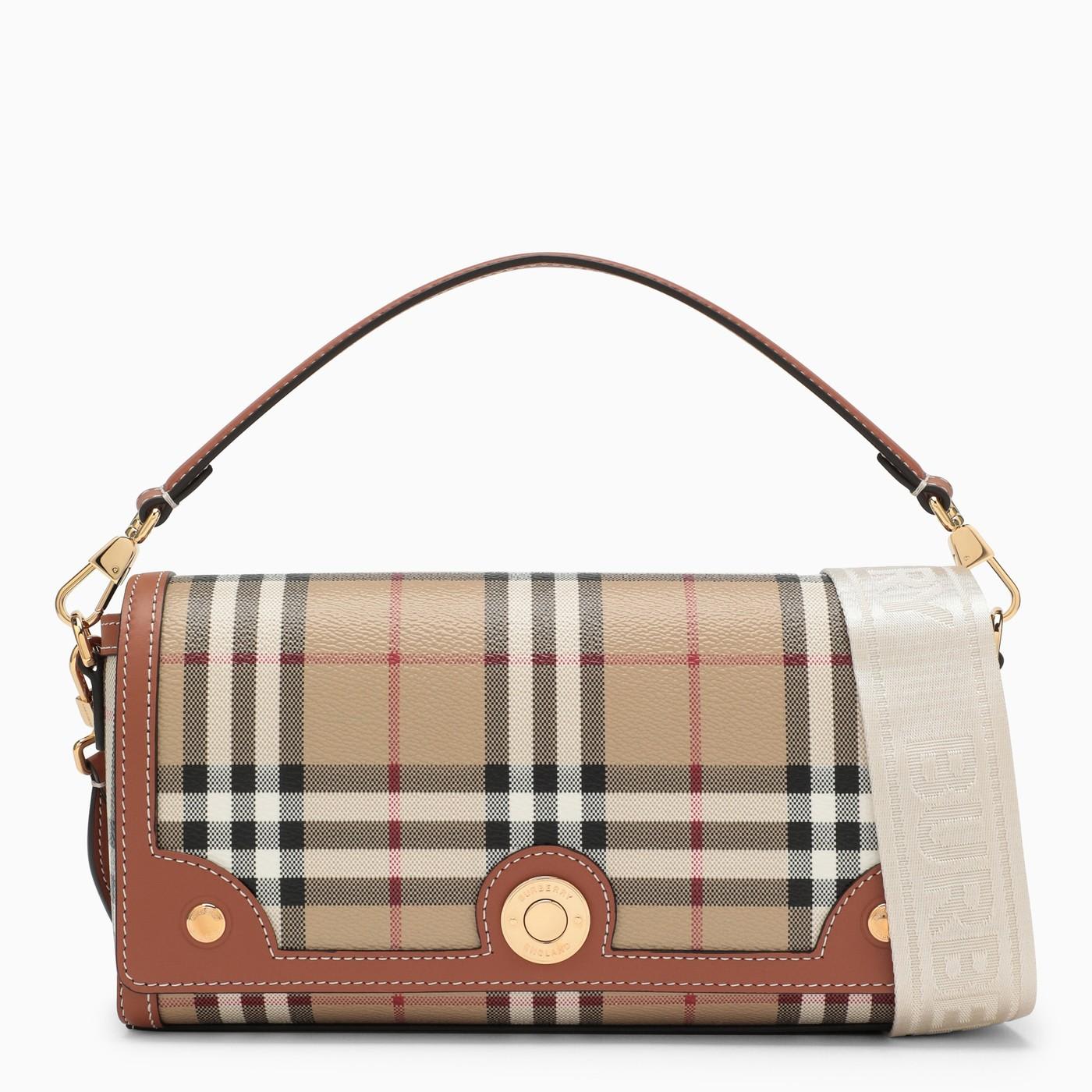Burberry Note Bag With Handle In Brown/neutrals