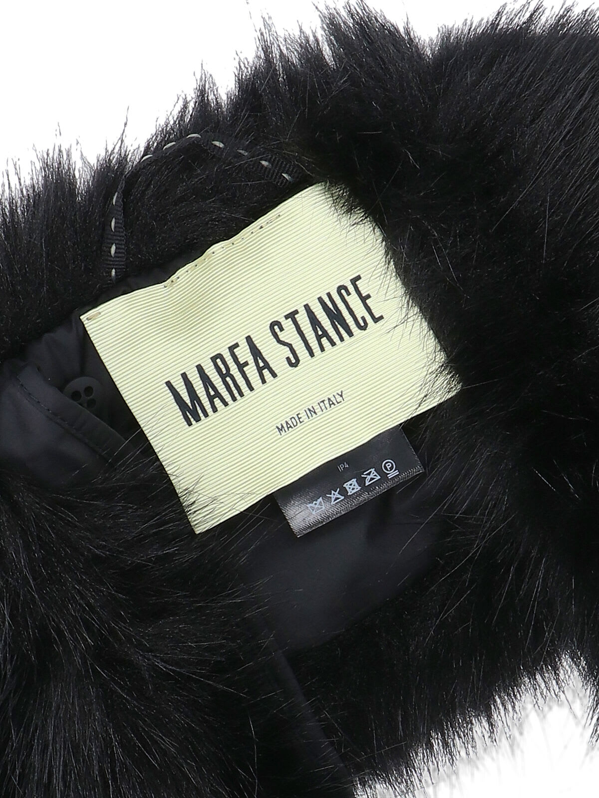 Marfa Stance Faux Fur Collar In Black