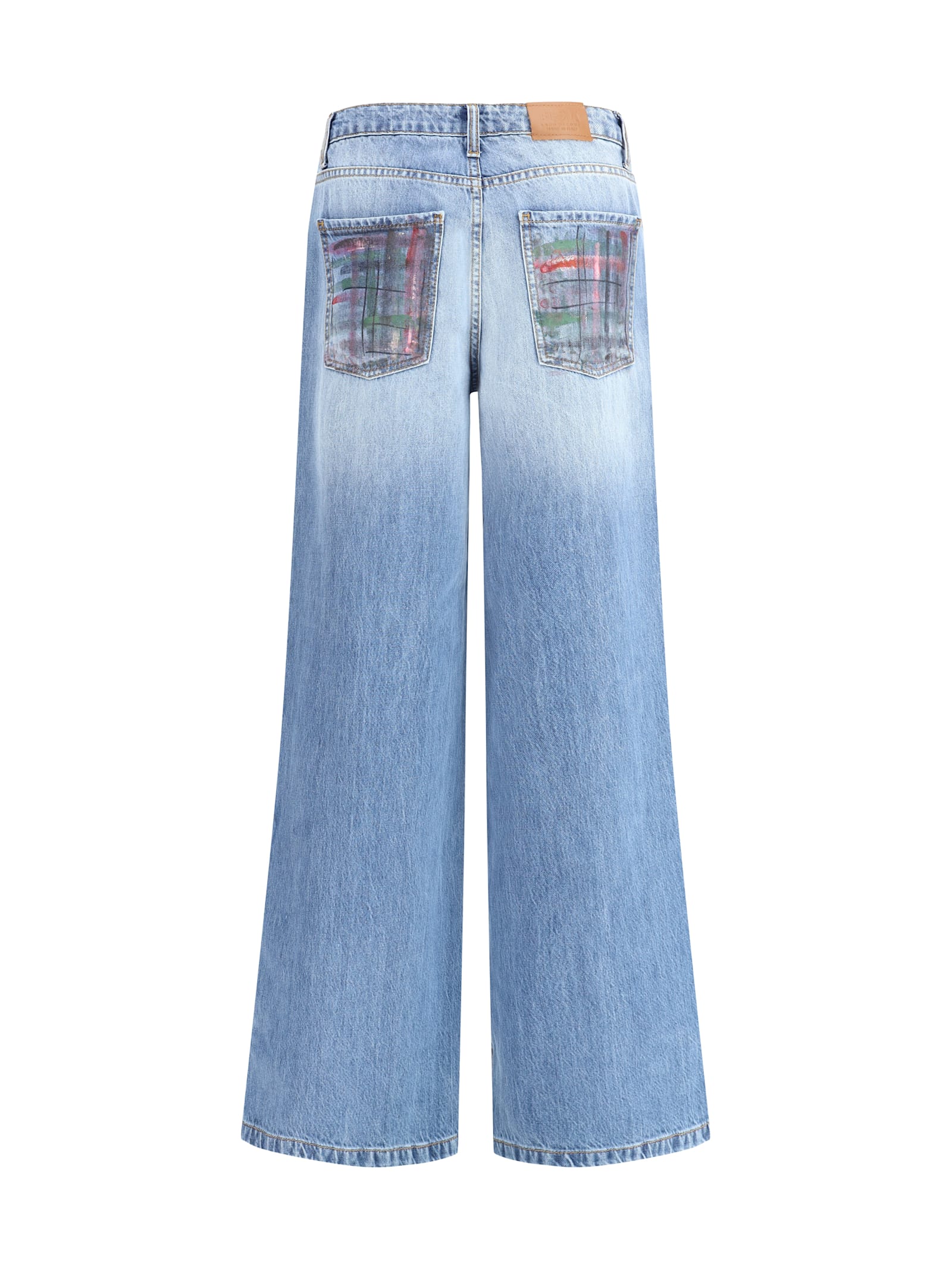 Ella Wide-leg Jeans In Blue