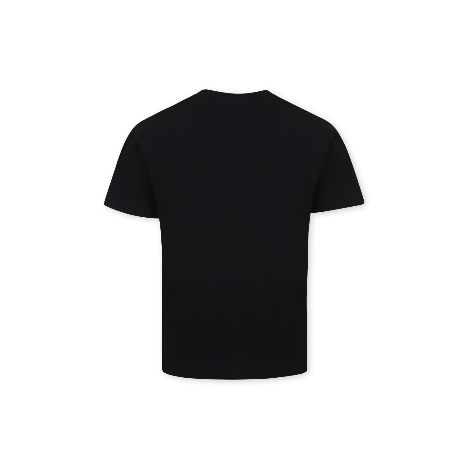 Shop Msgm Black T-shirt For Kids With Logo