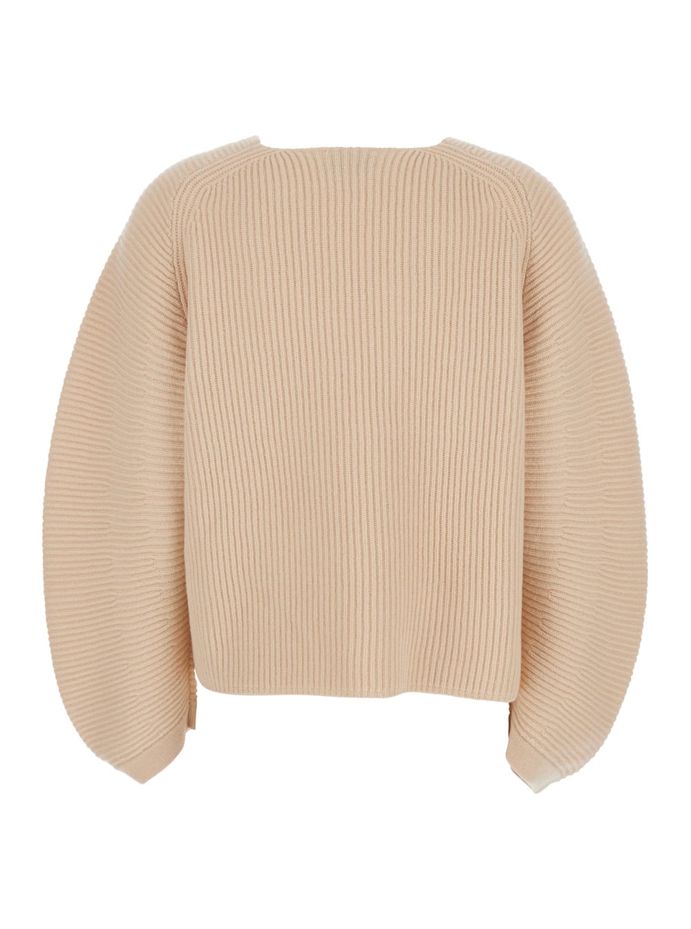 Forte_Forte Cashmere Wool Ribbed Half Moon