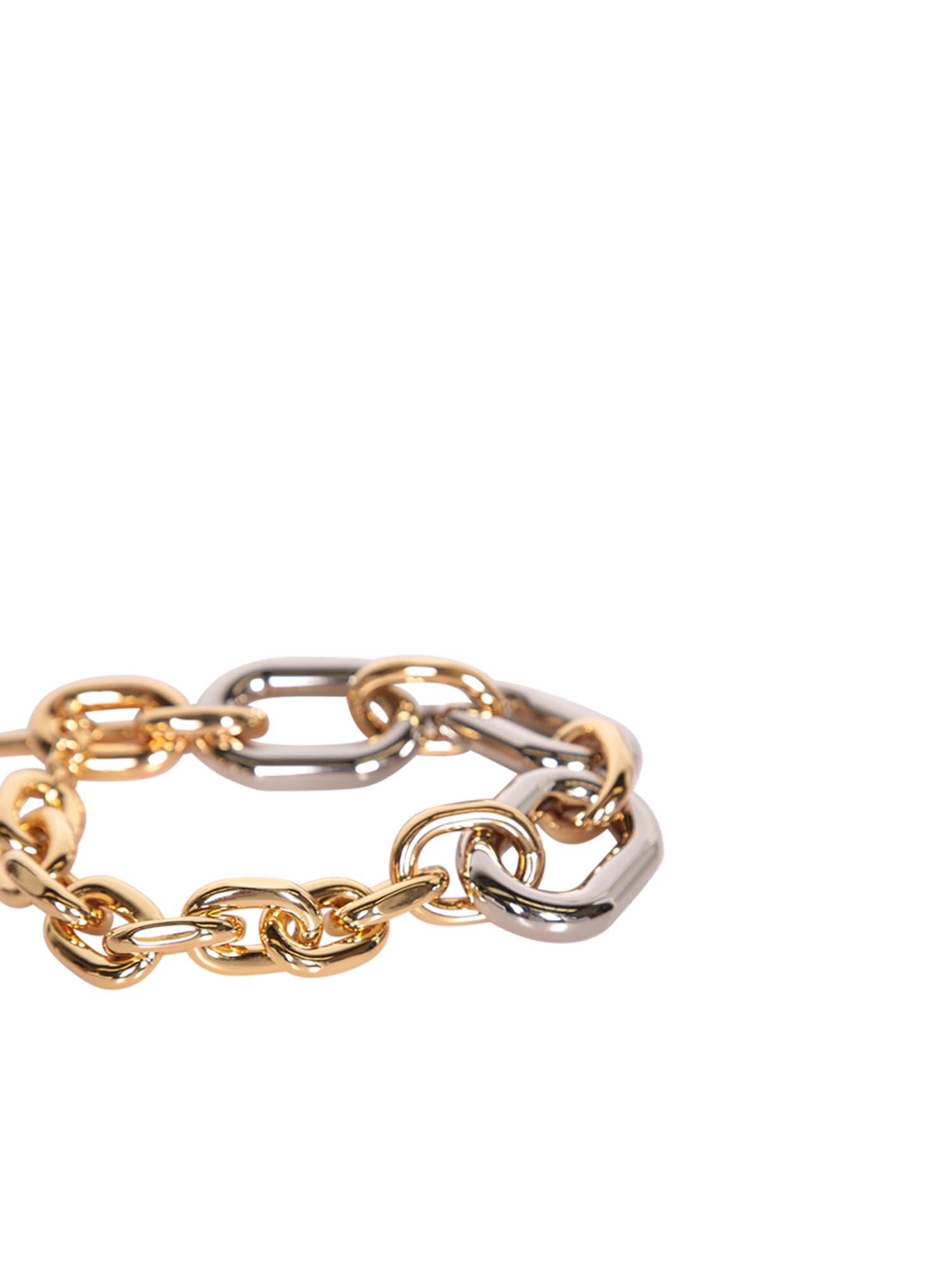 Shop Rabanne Xl Link Necklace In Metallic