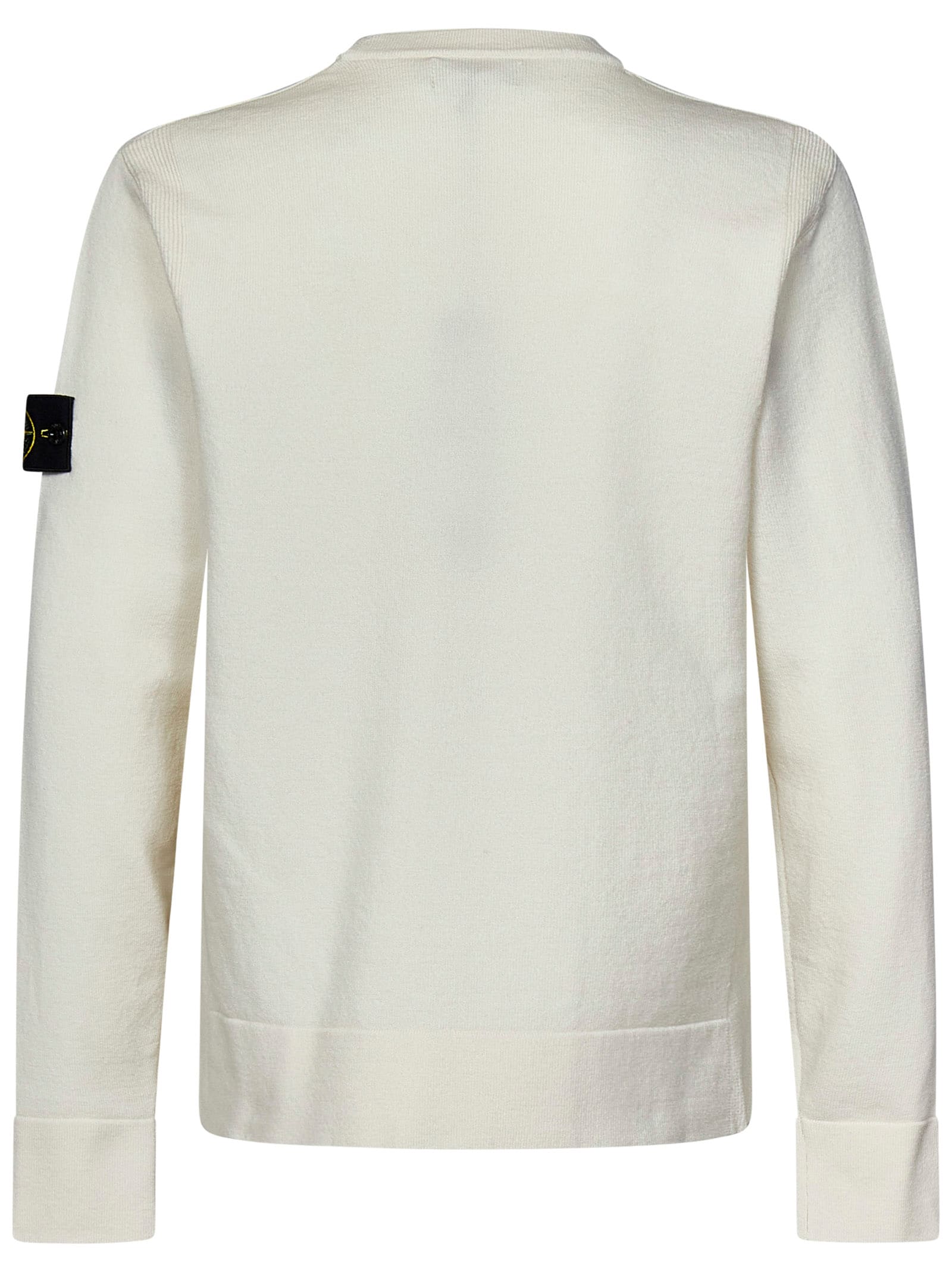 Shop Stone Island Sweater In White