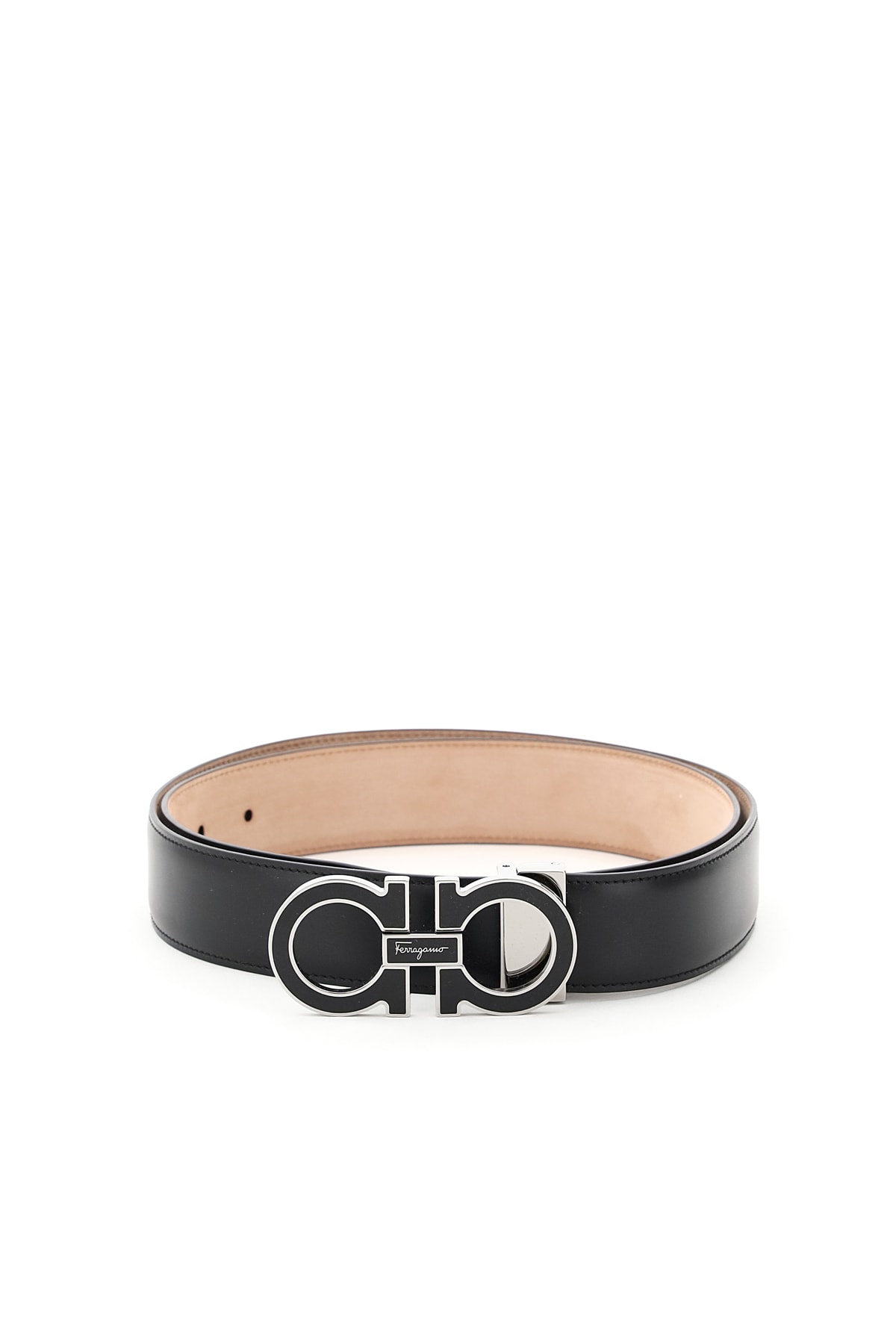 FERRAGAMO GANCINI LEATHER BELT