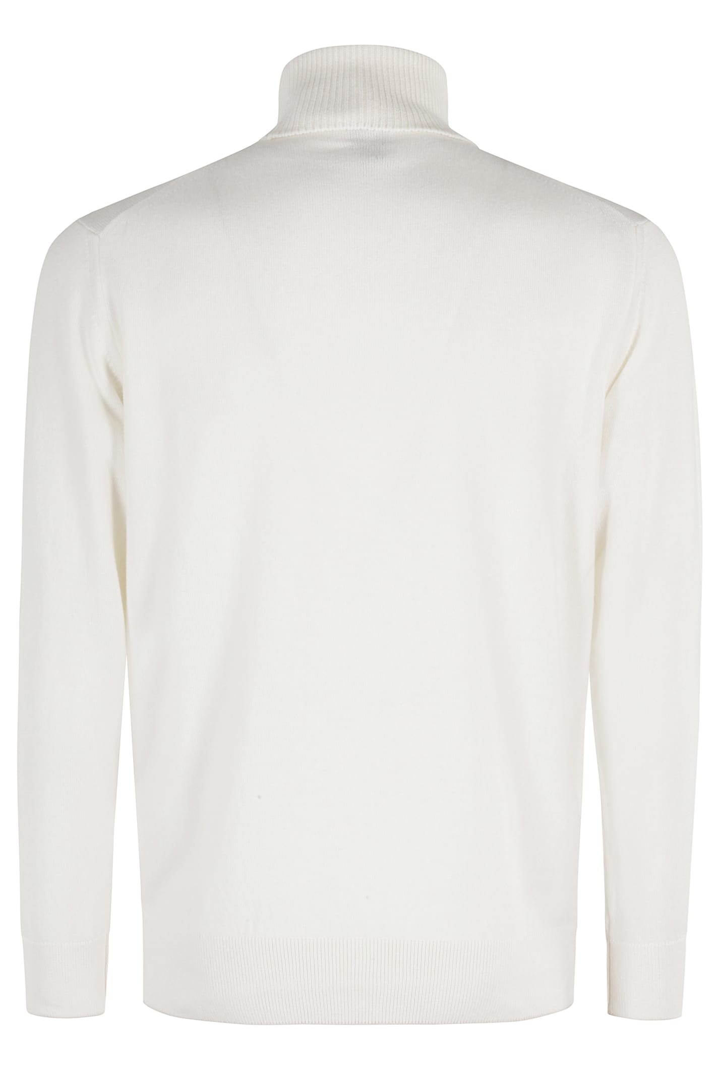 Eleventy Tipping Turtleneck Sweater In Neutral