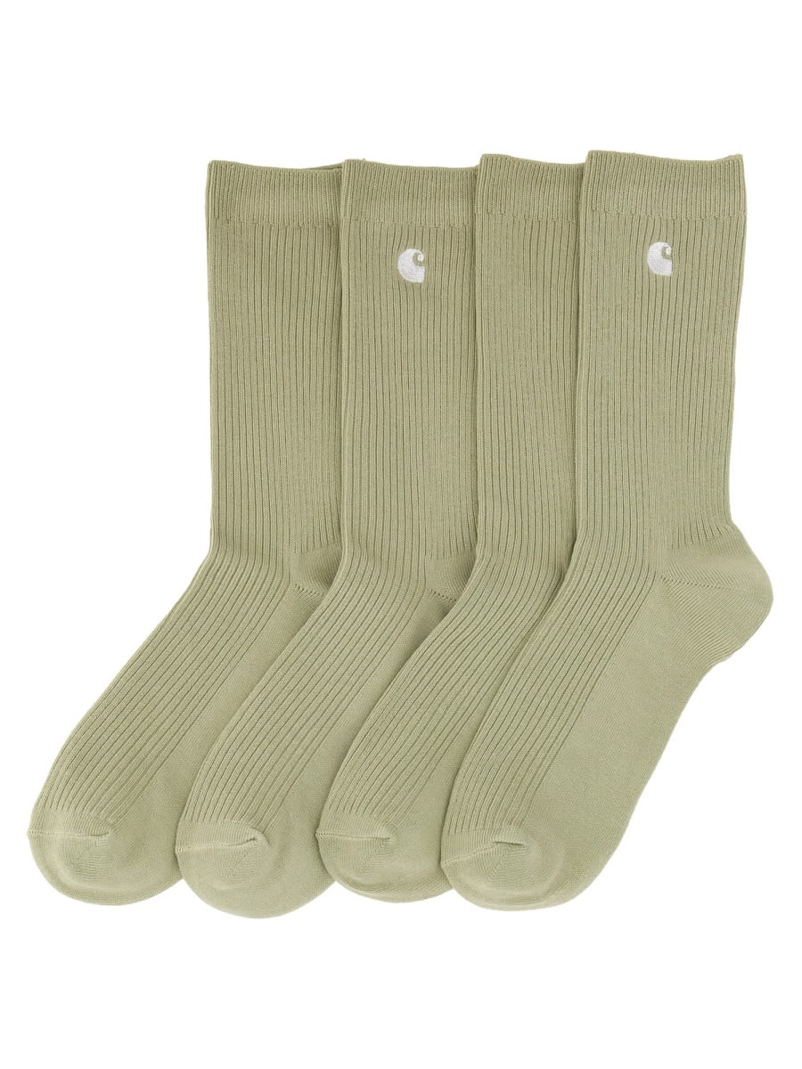 Shop Carhartt Socks With Logo In Green