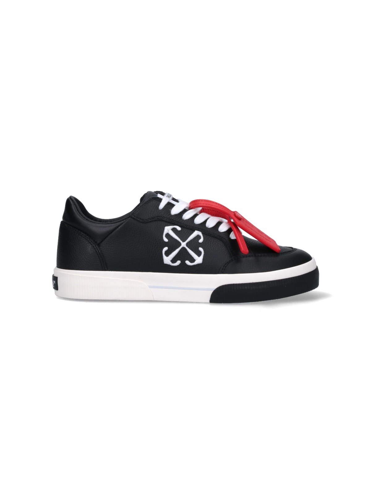 Shop Off-white New Vulcanized Sneakers In Black