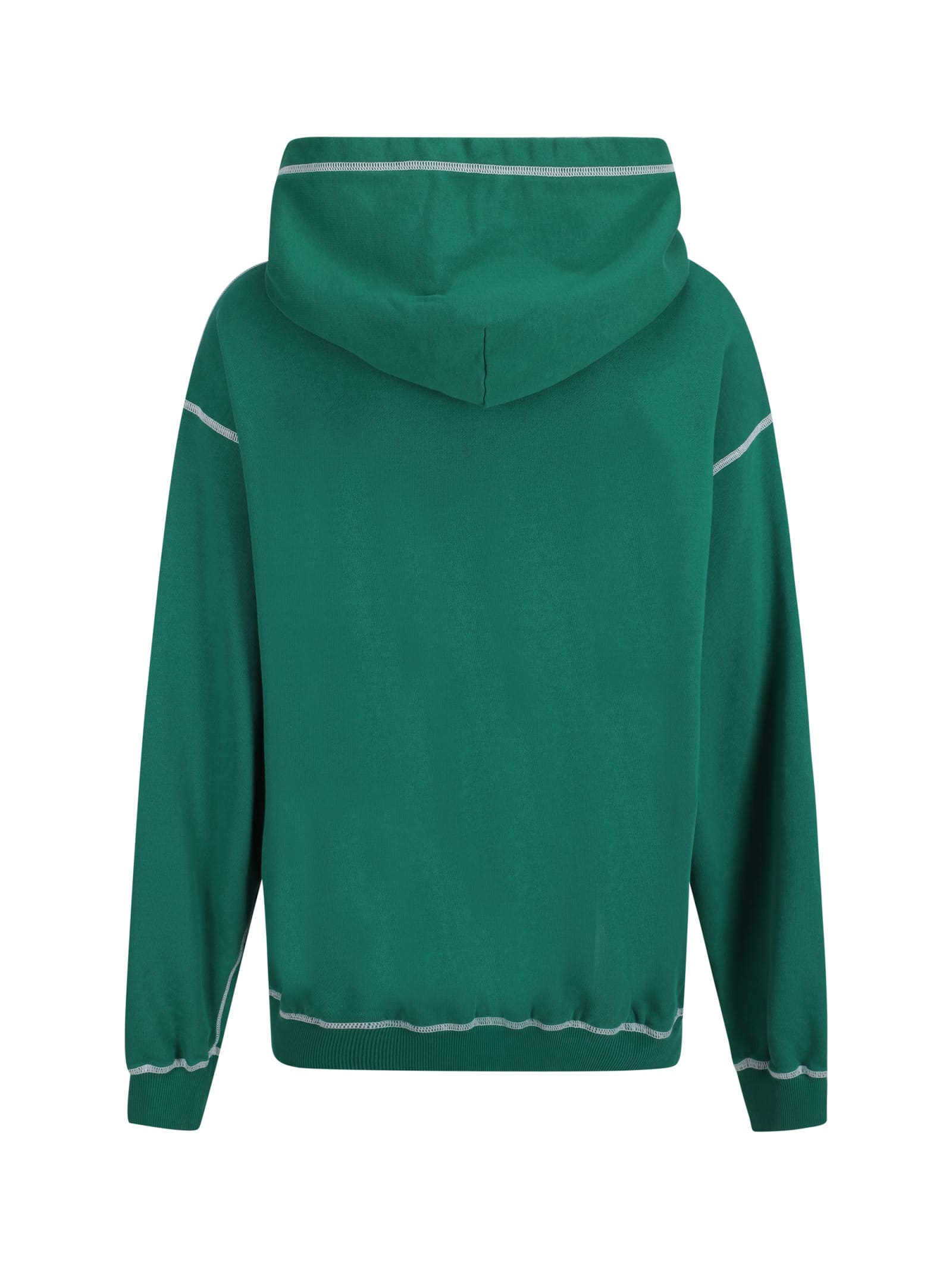 Shop Dolce & Gabbana Hoodie In Verde Scuro