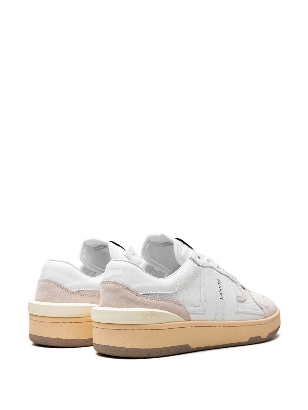 Shop Lanvin Clay Low Top Sneakers In White