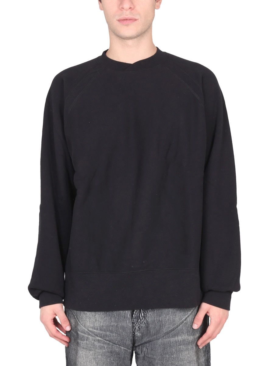 Shop Engineered Garments Crewneck Sweatshirt In Black