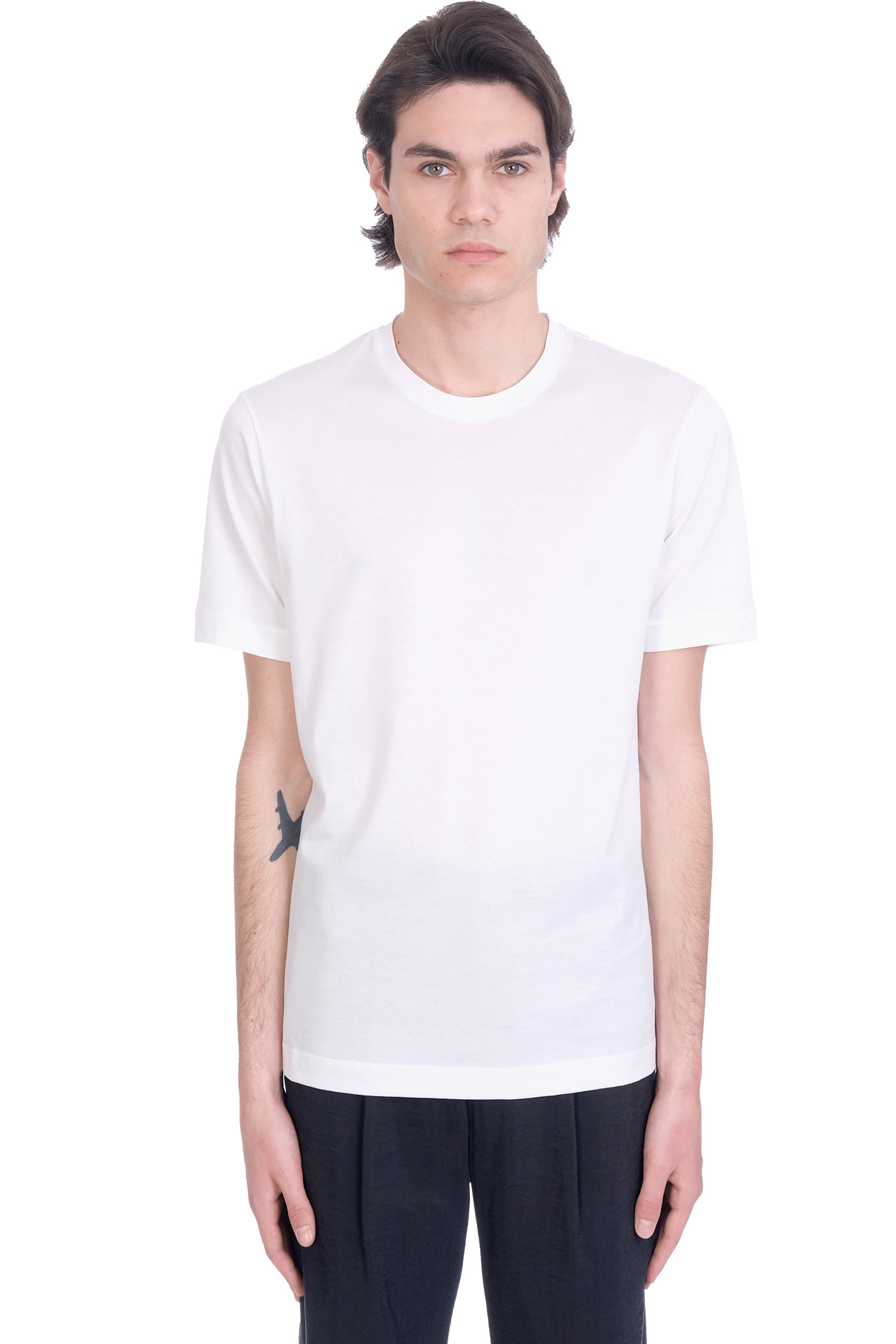 Giorgio Armani T-shirt In White Cotton