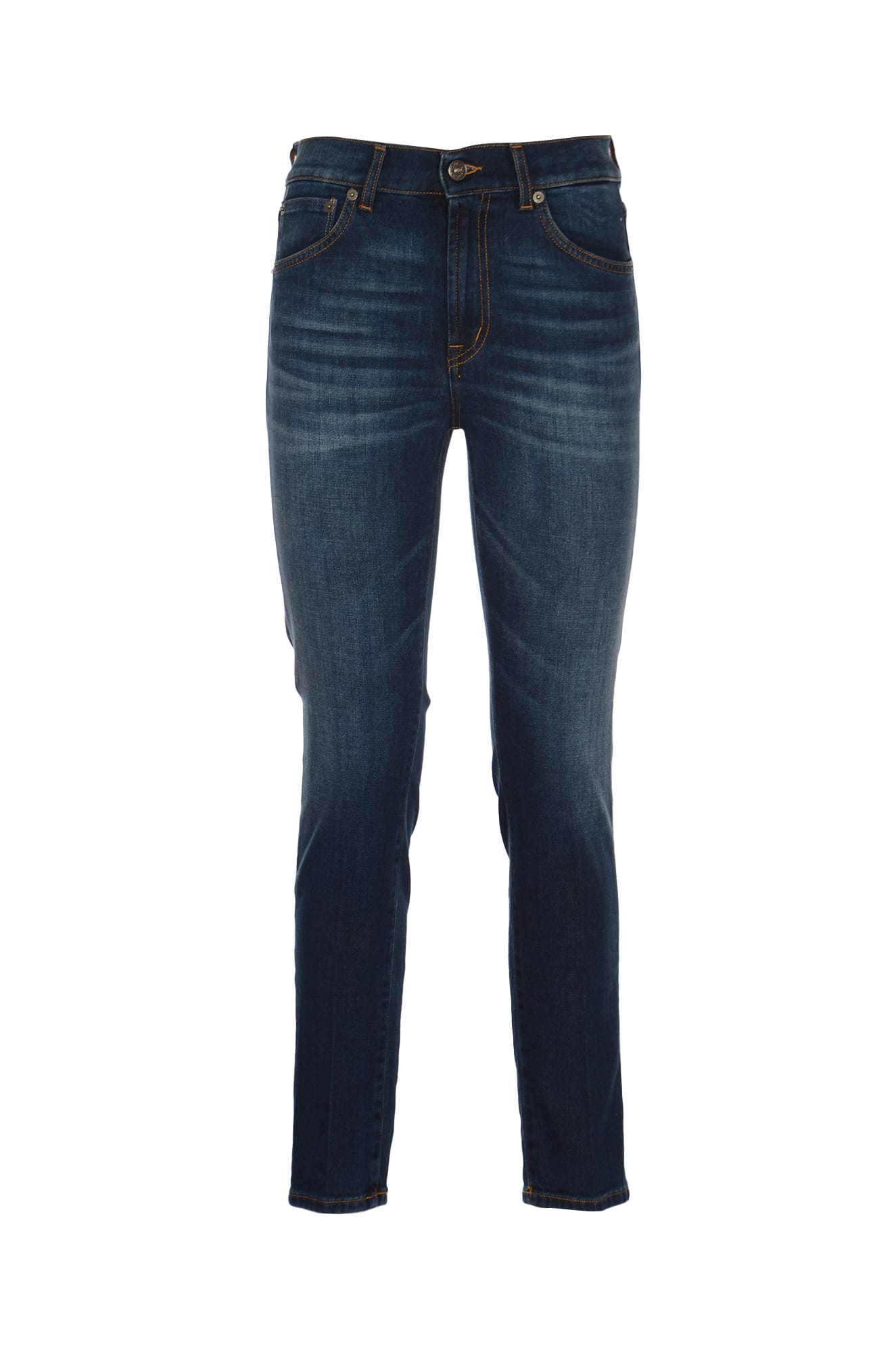 Shop Dondup Classic Fitted Jeans In Denim