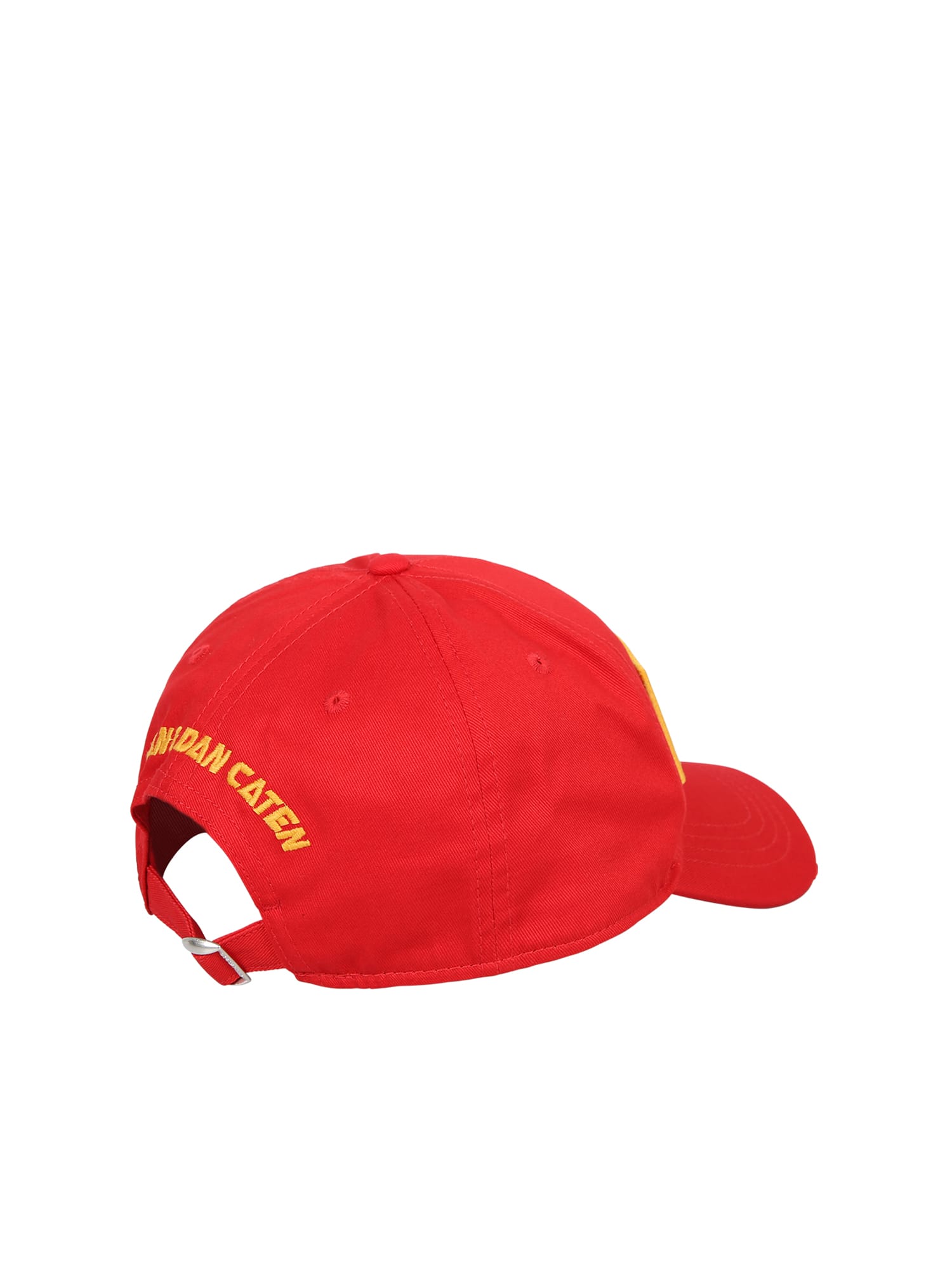 Shop Dsquared2 Cappello Baseball Rosso/giallo In Red