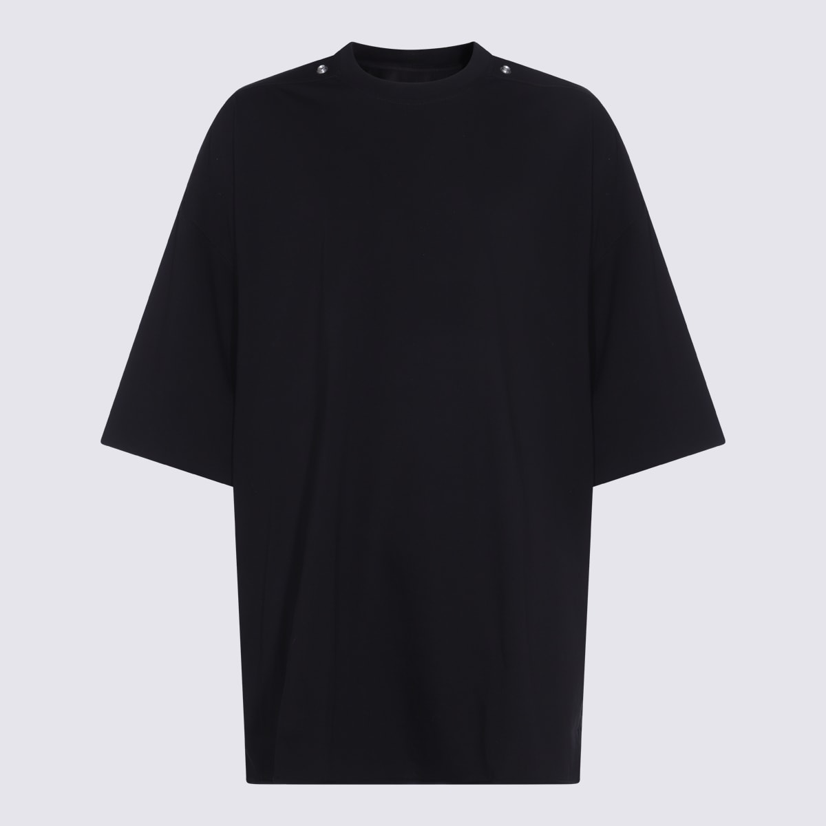 Rick Owens Black Cotton Tommy T T-shirt In Black