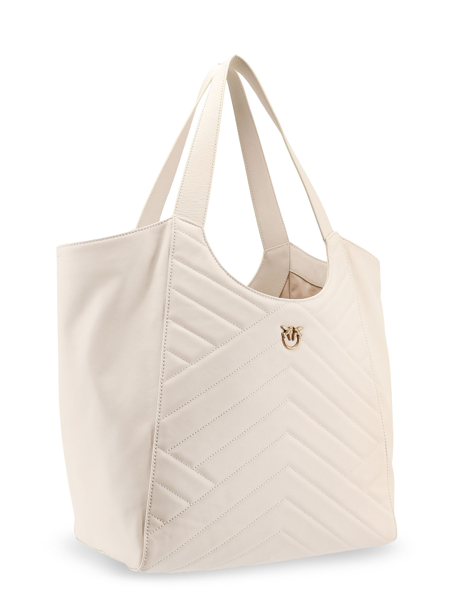 Shop Pinko Quilted Leather Shoulder Bag