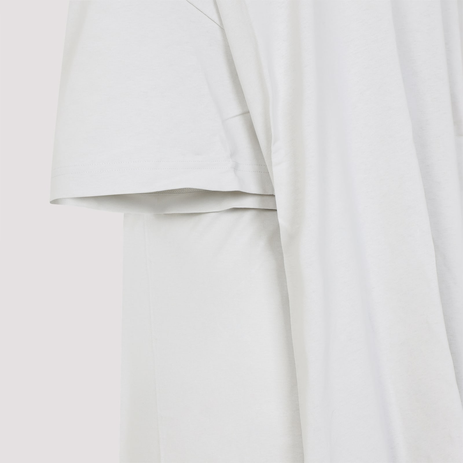 Balenciaga Semi Fitted Cotton T-shirt Dress In White