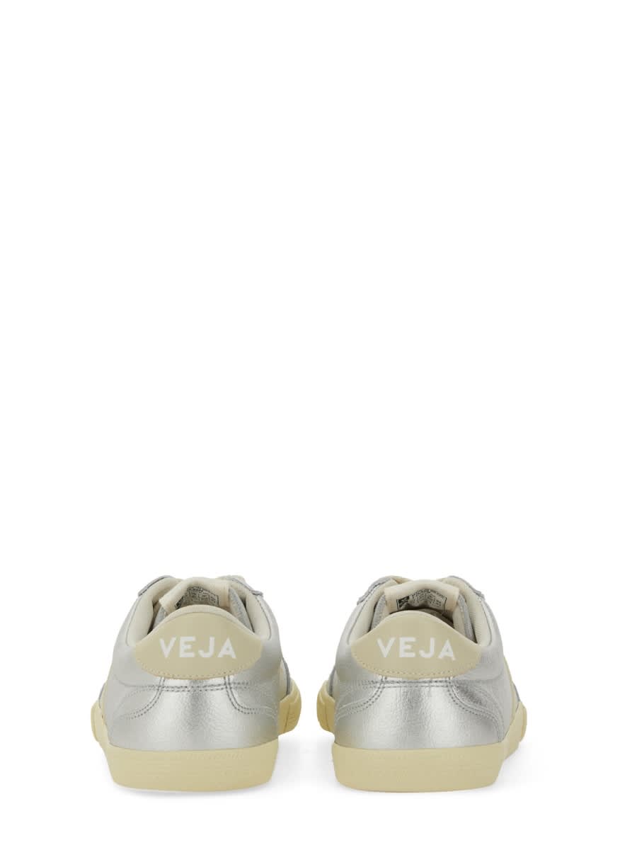 Veja Volley Leather Sneakers Color Silver
