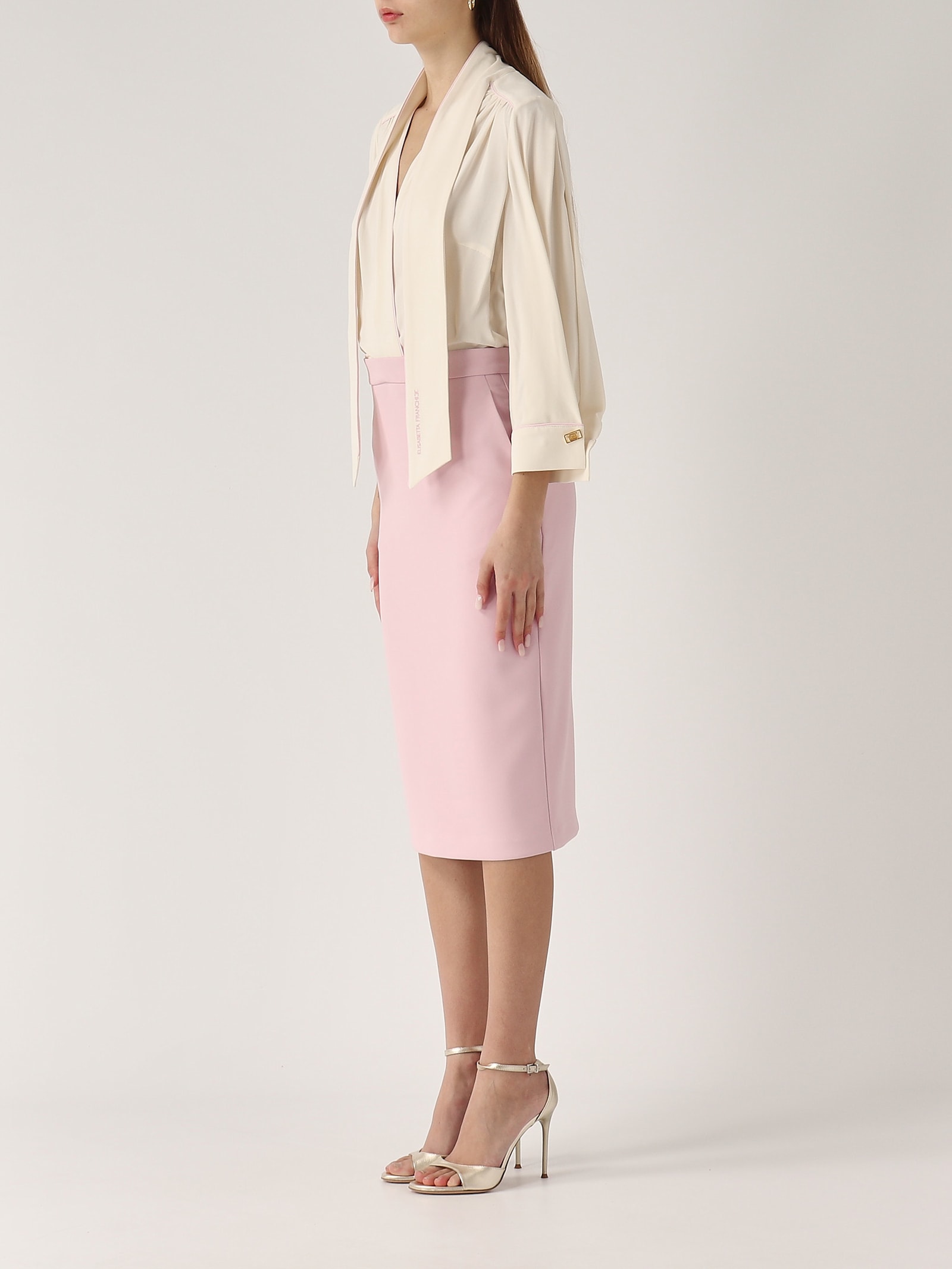 Elisabetta Franchi Abito Stacccabile Dress In Purple