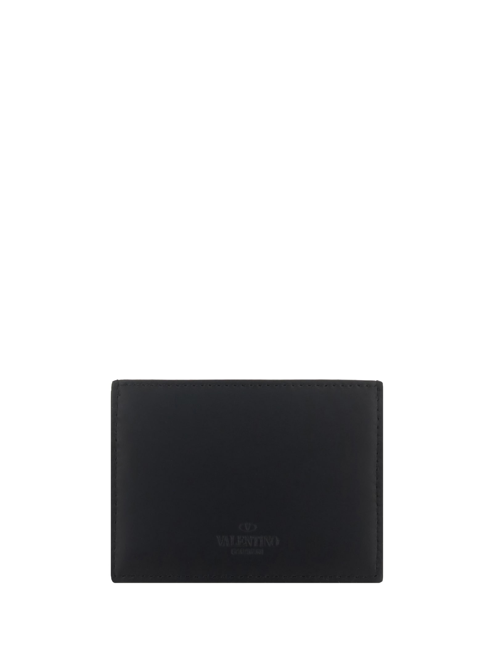 Shop Valentino Vtln Card Holder In Black