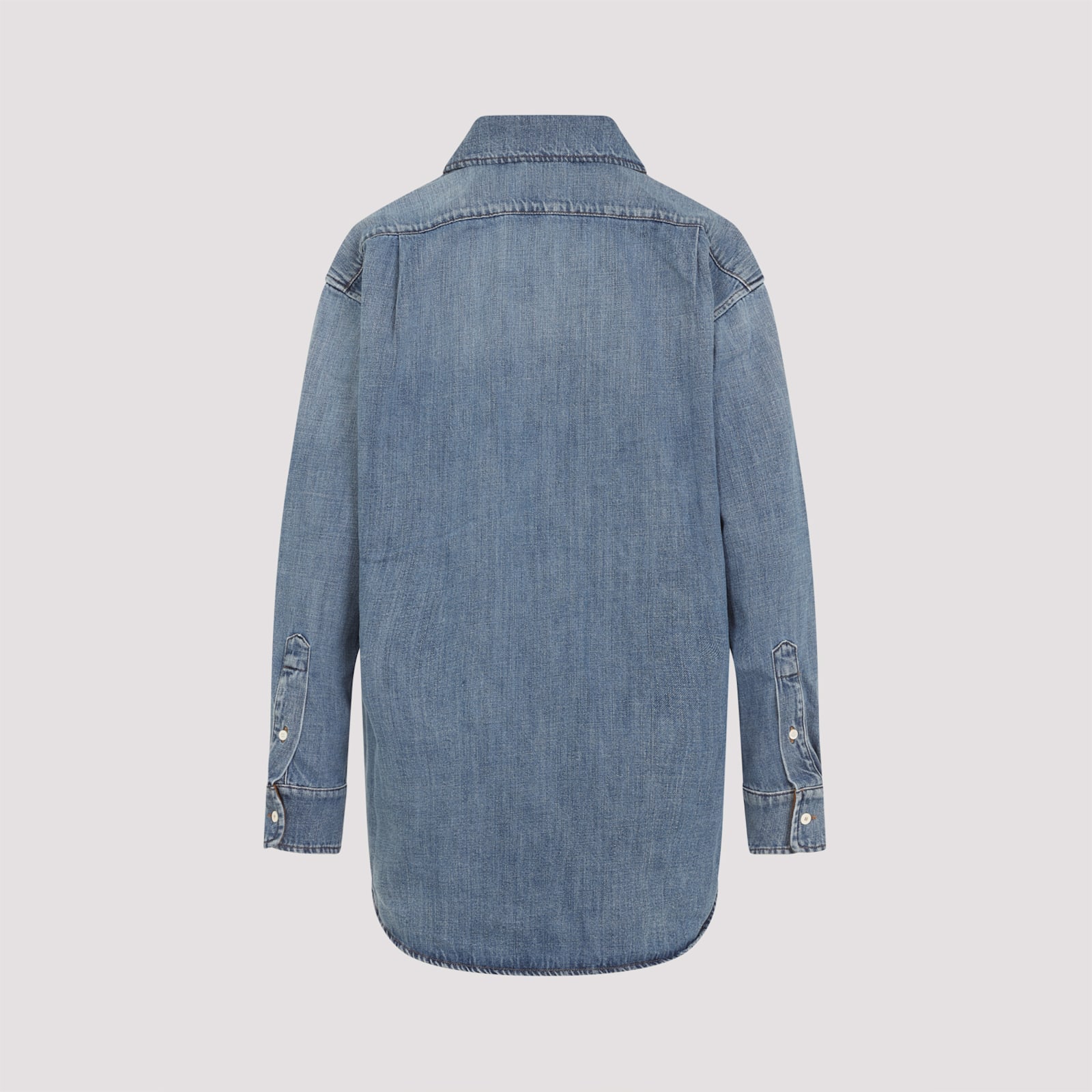 Miu Miu Denim Shirt In Blue