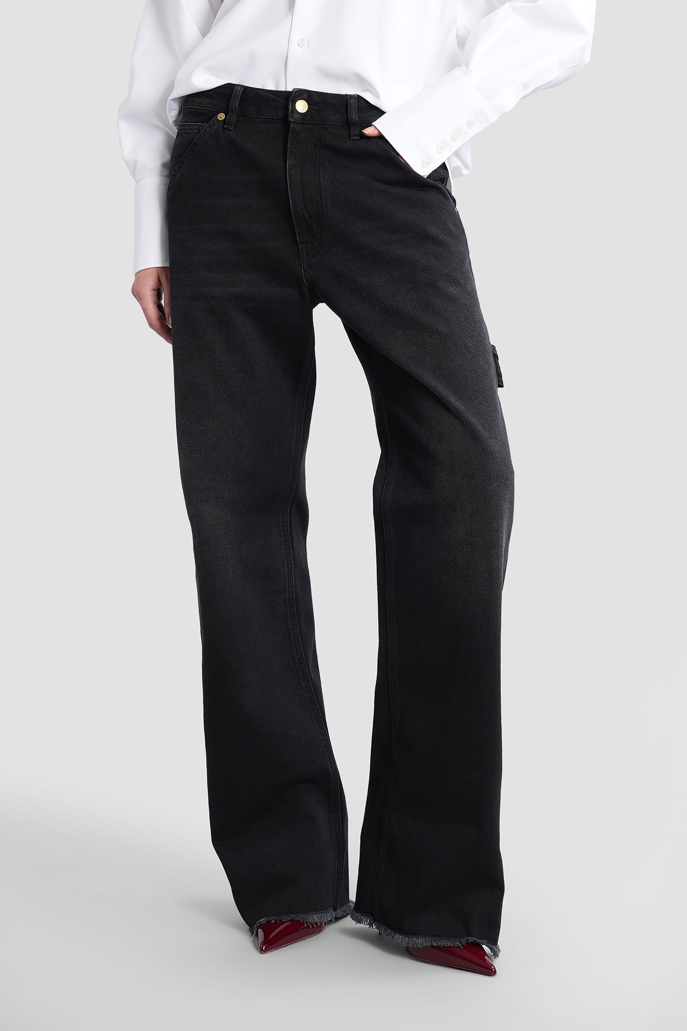 Lara Jeans In Black Denim