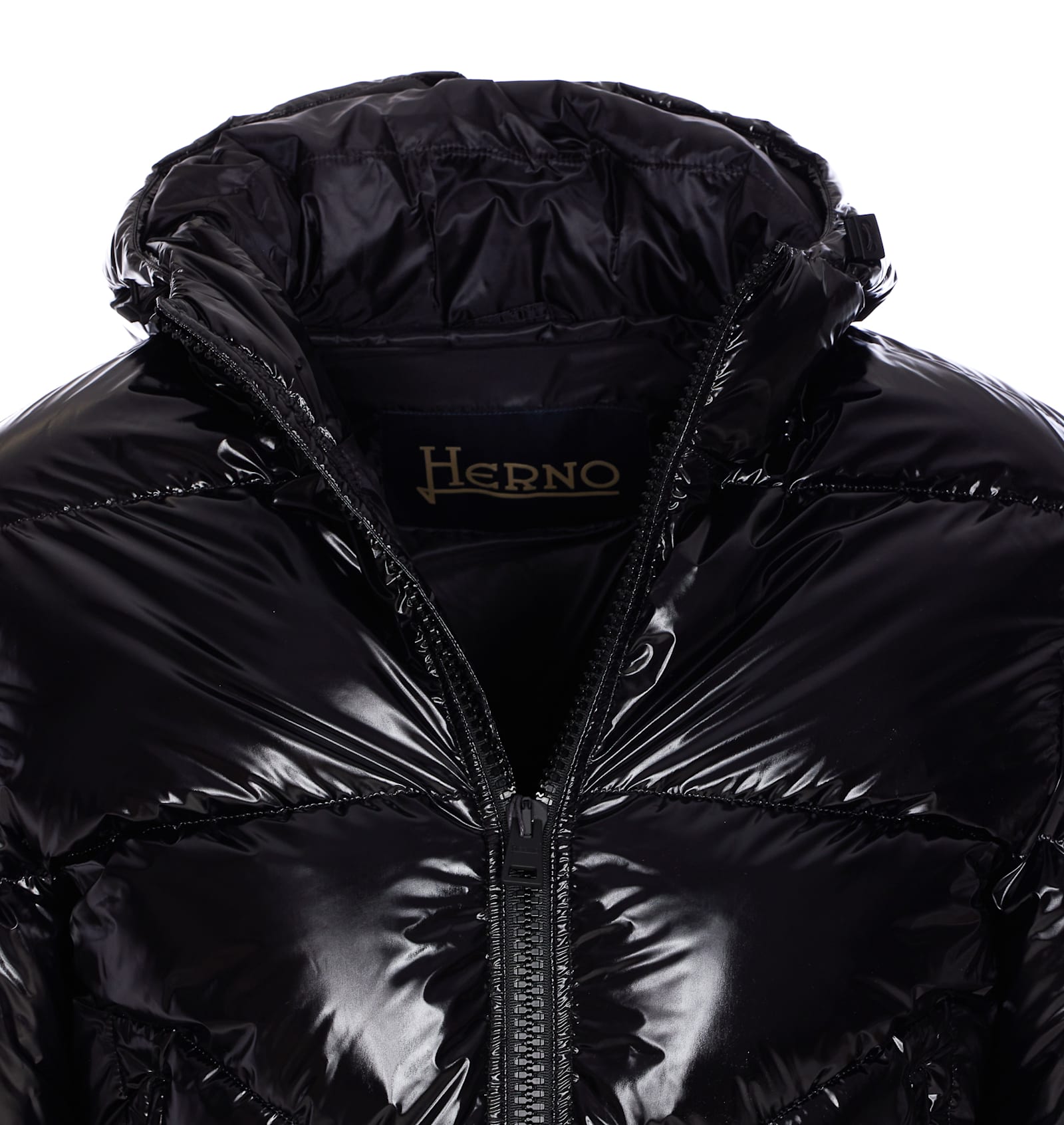Herno Gloss Bomber In Black