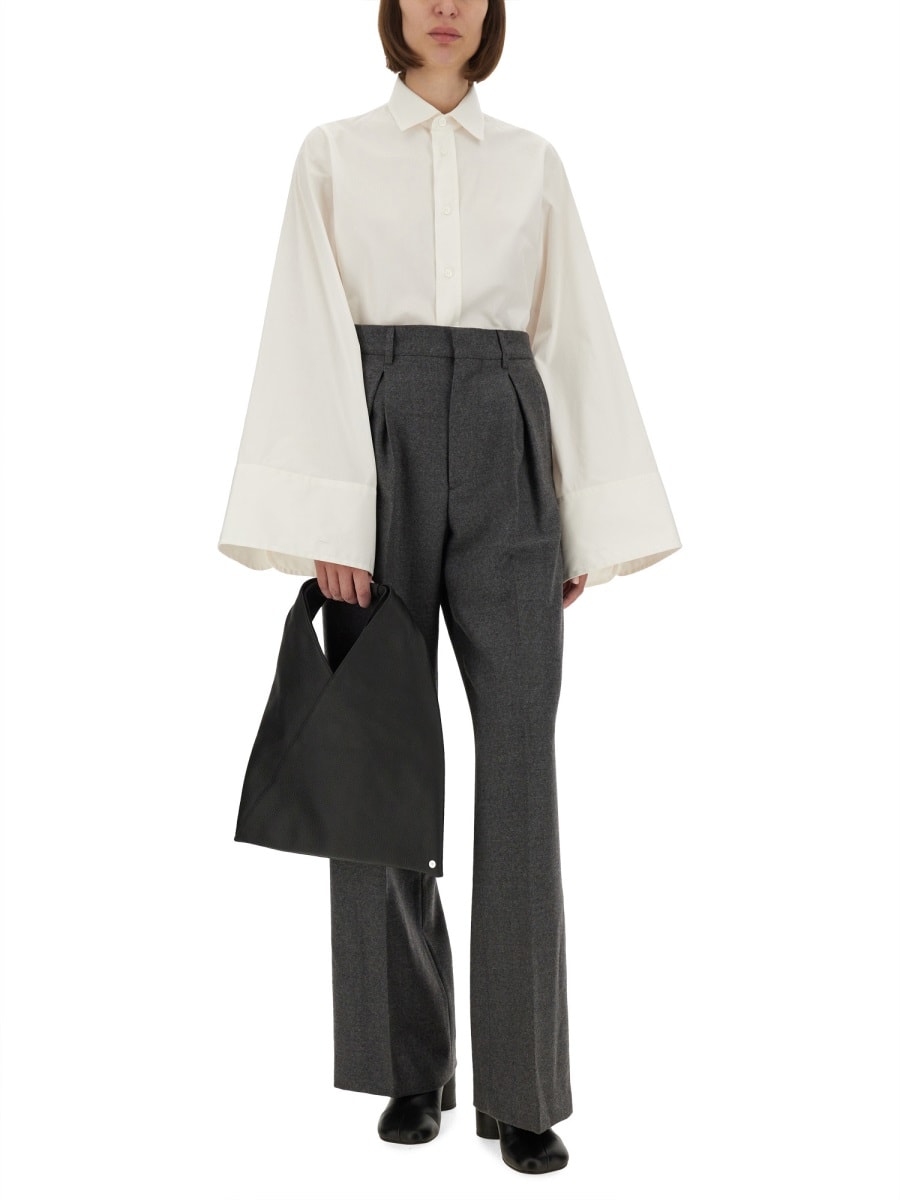 Mm6 Maison Margiela Cotton Shirt In White