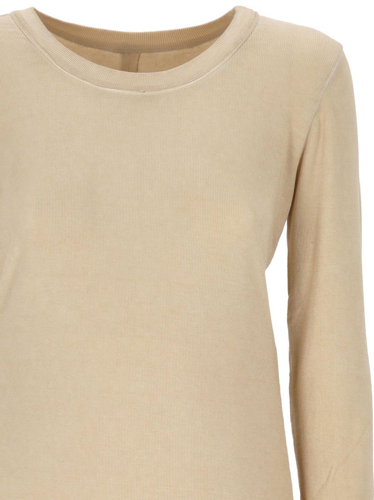 Shop Uma Wang Crewneck Knitted Jumper In Ivory