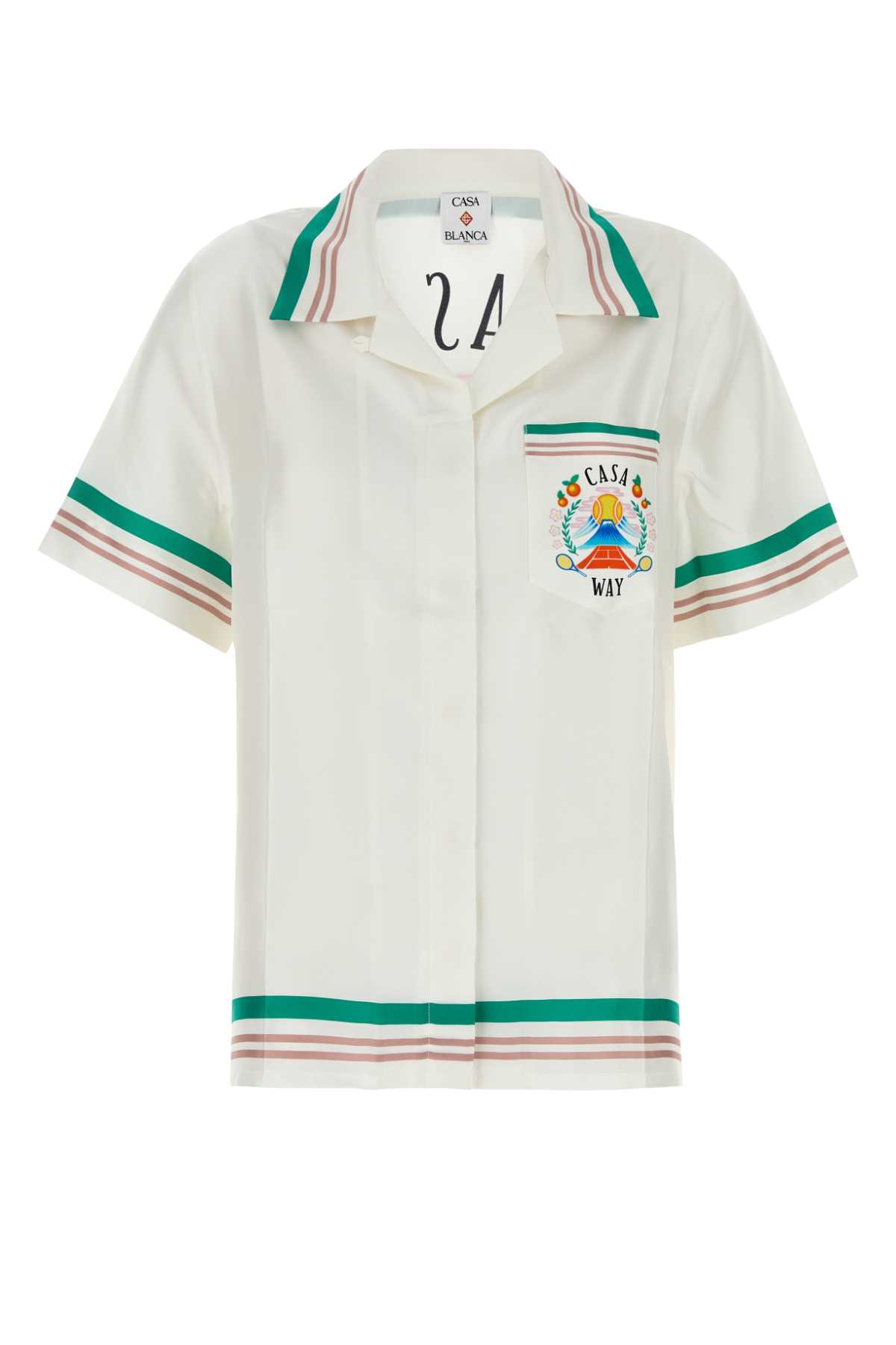 White Satin Shirt