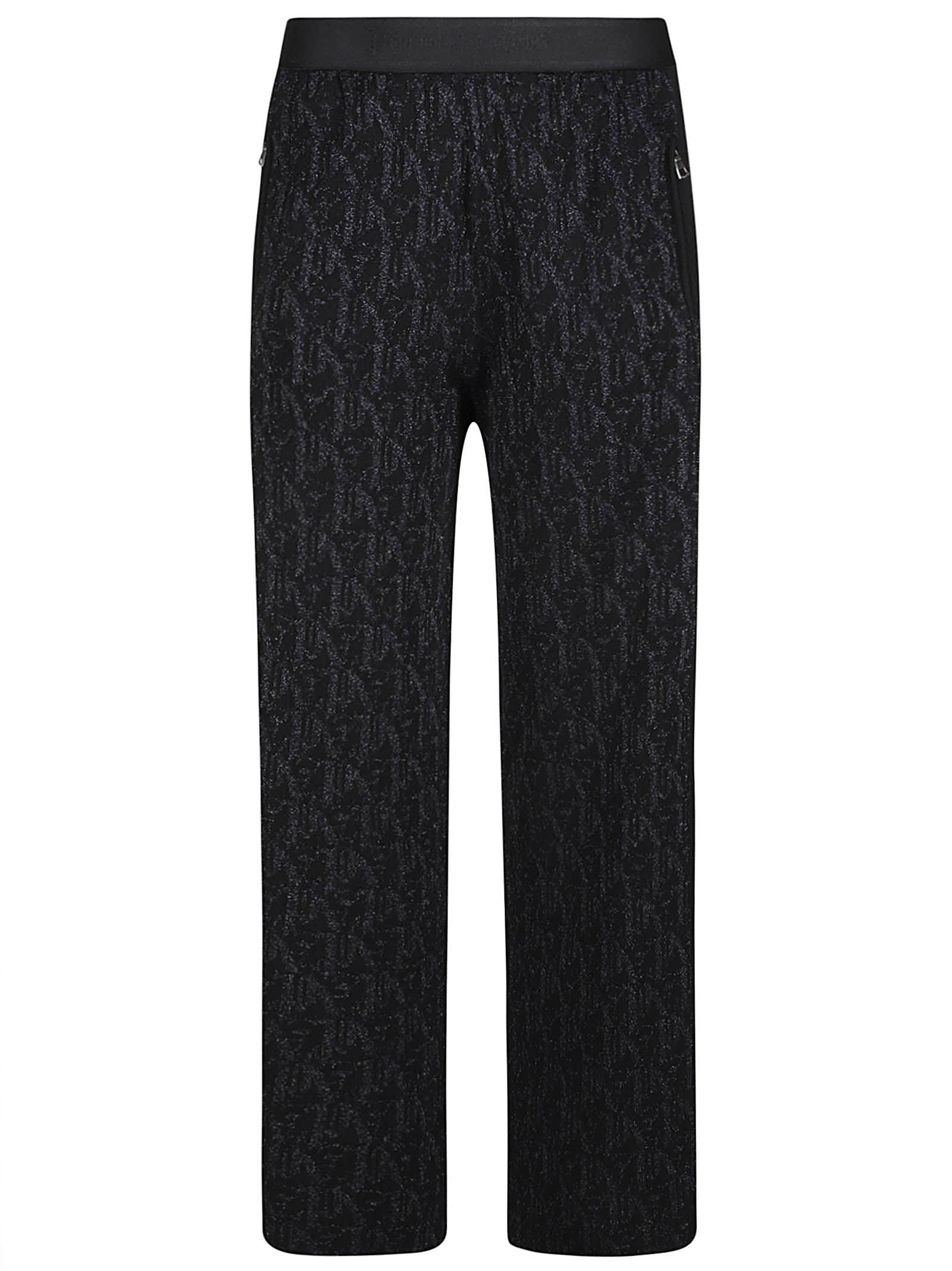 PALM ANGELS MONOGRAM JORD KNIT WIDE TROUSERS