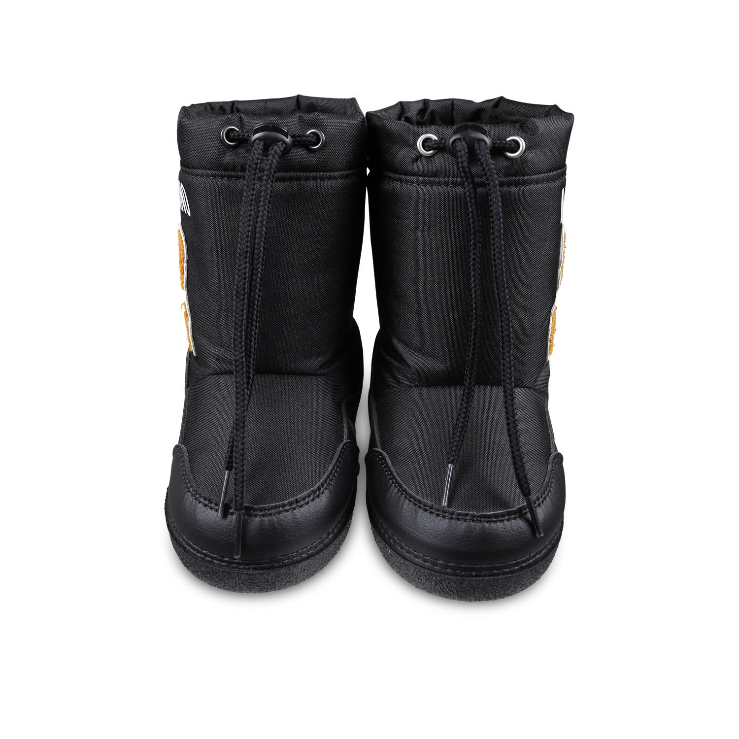 Moschino Teddy Padded Snow Boots In Black