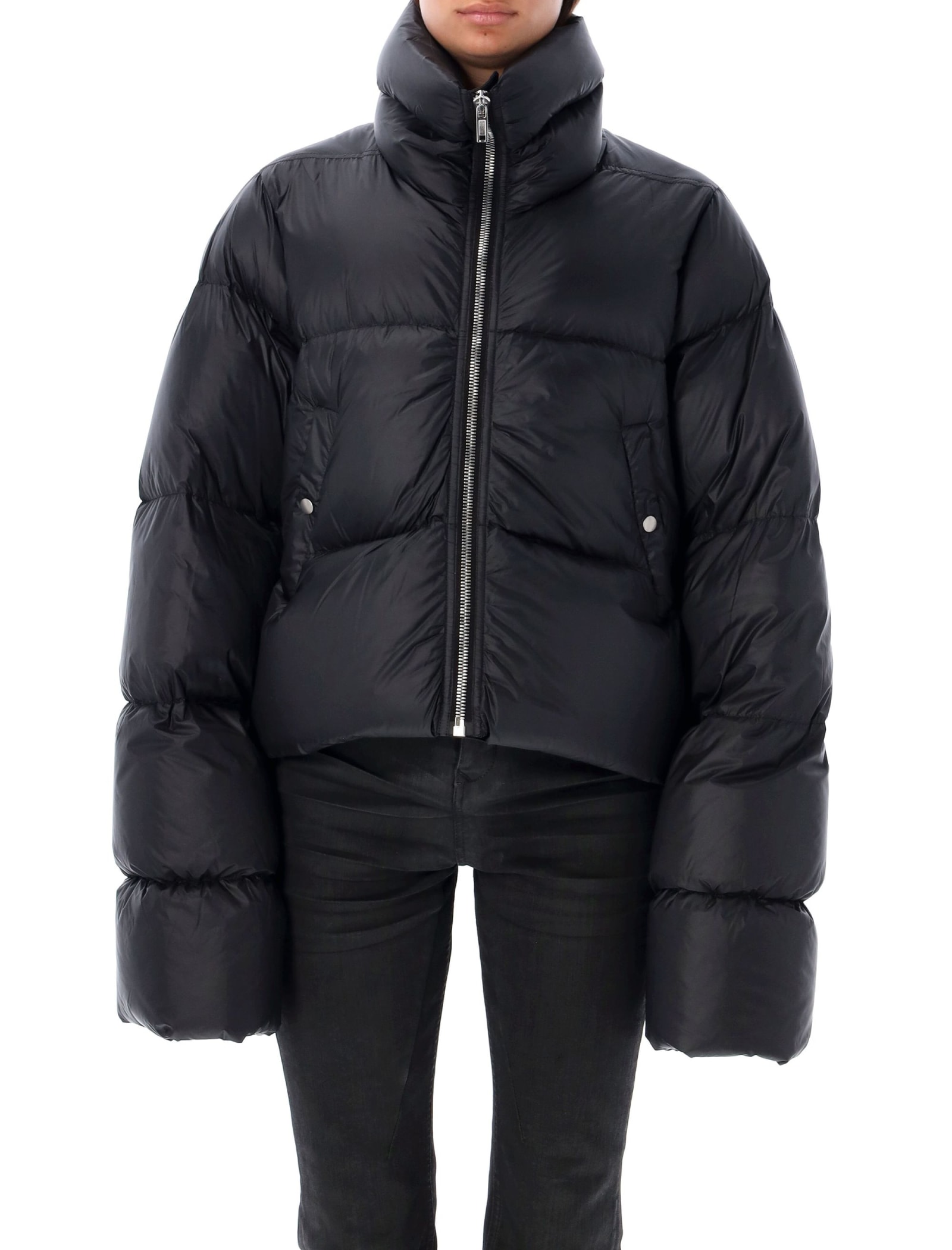 Shop Rick Owens Turtle Jacket In Black