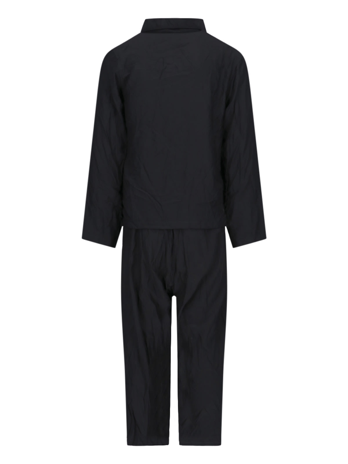 Shop Paul Harnden Silk Pajamas In Black